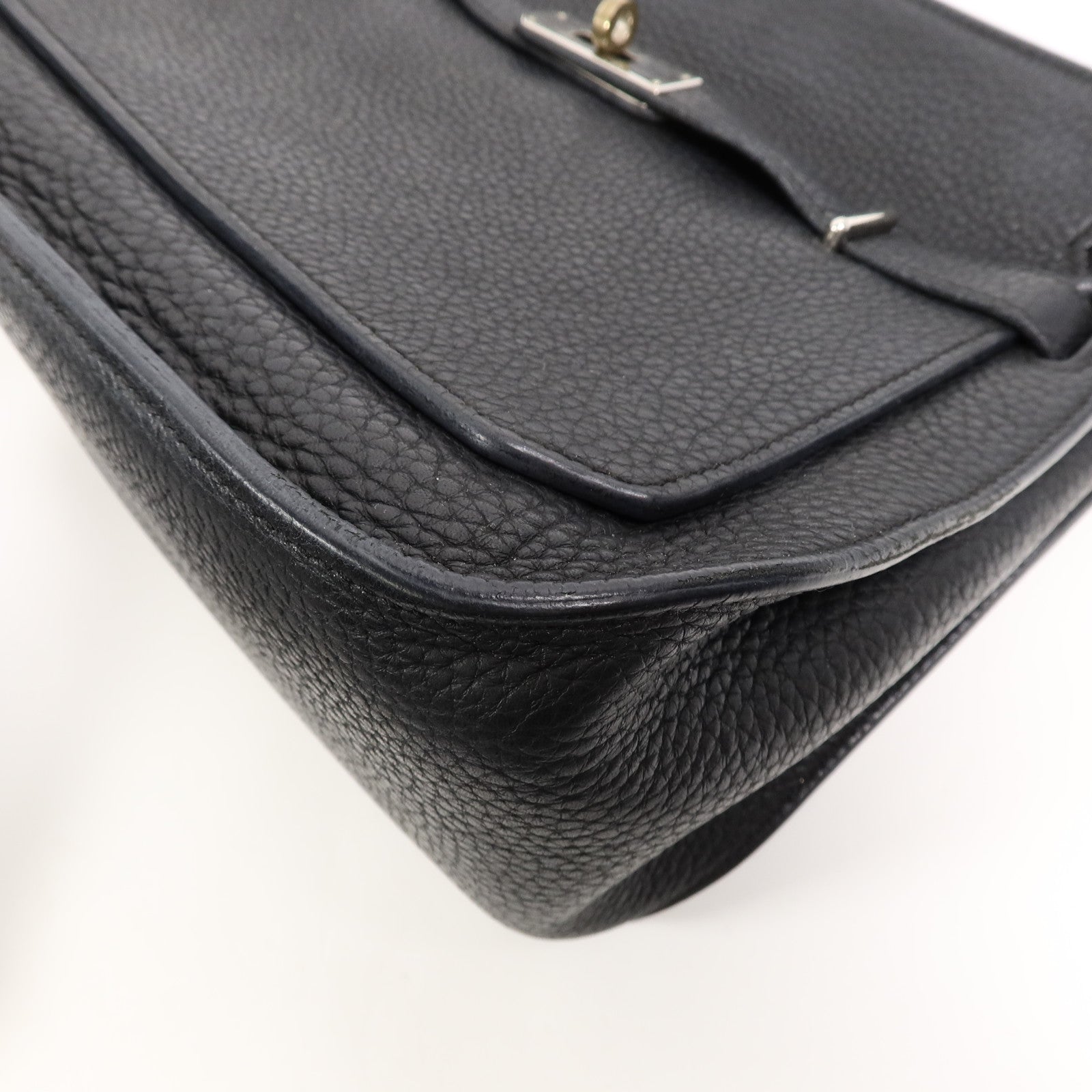 HERMES Togo皮革Jypsiere 28肩背袋Noir