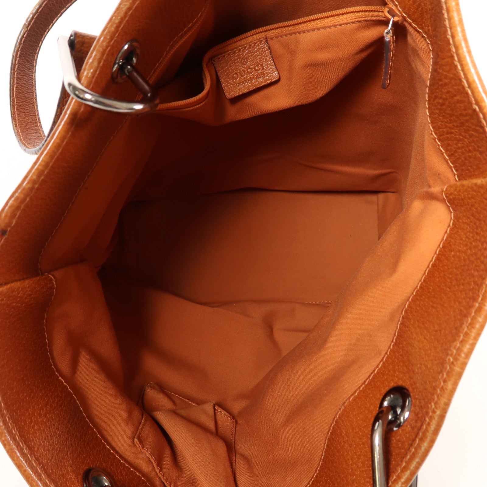 GUCCI 帆布Shoulder Bag銀扣肩背袋