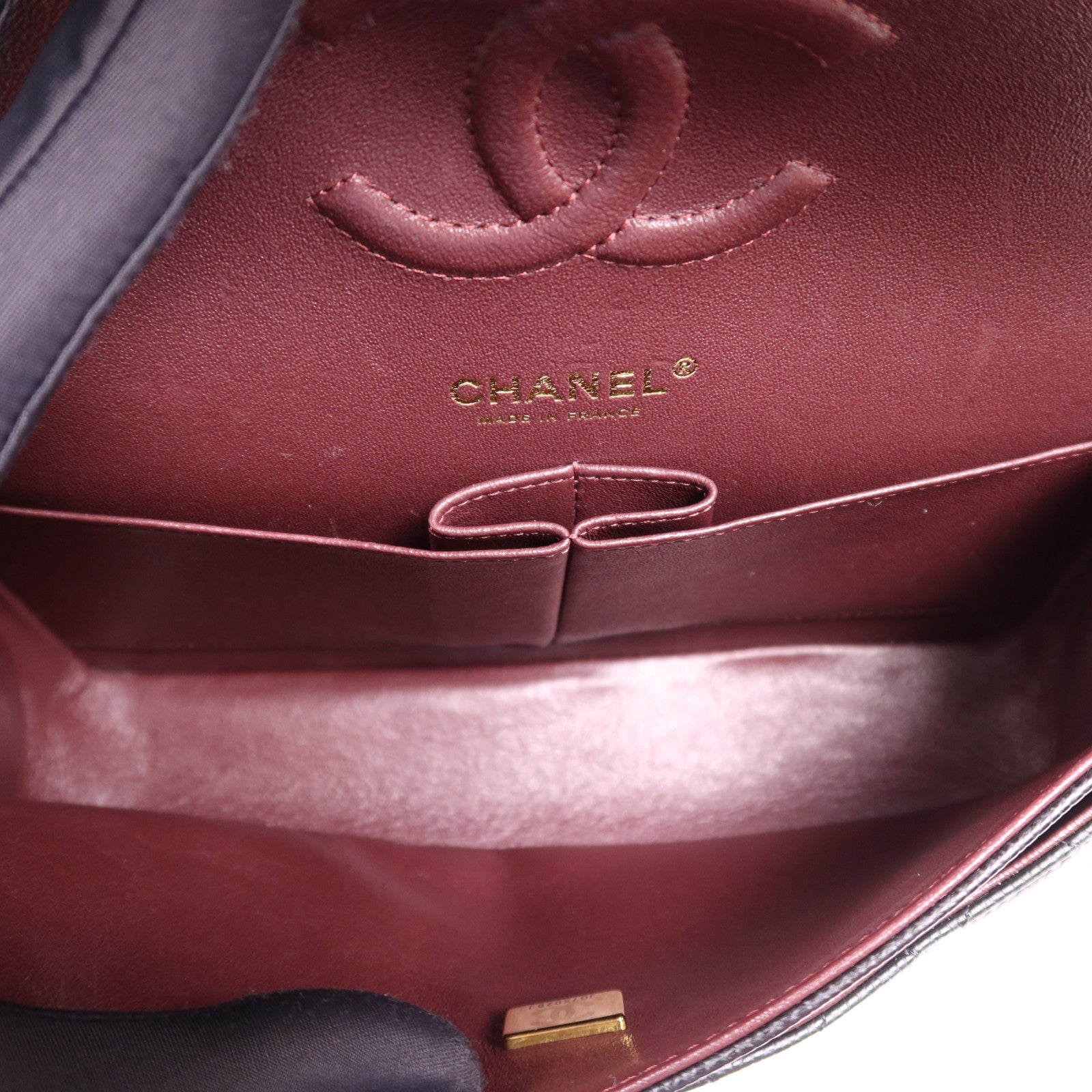 CHANEL 牛皮皮革Classic 25金扣鏈帶肩背袋