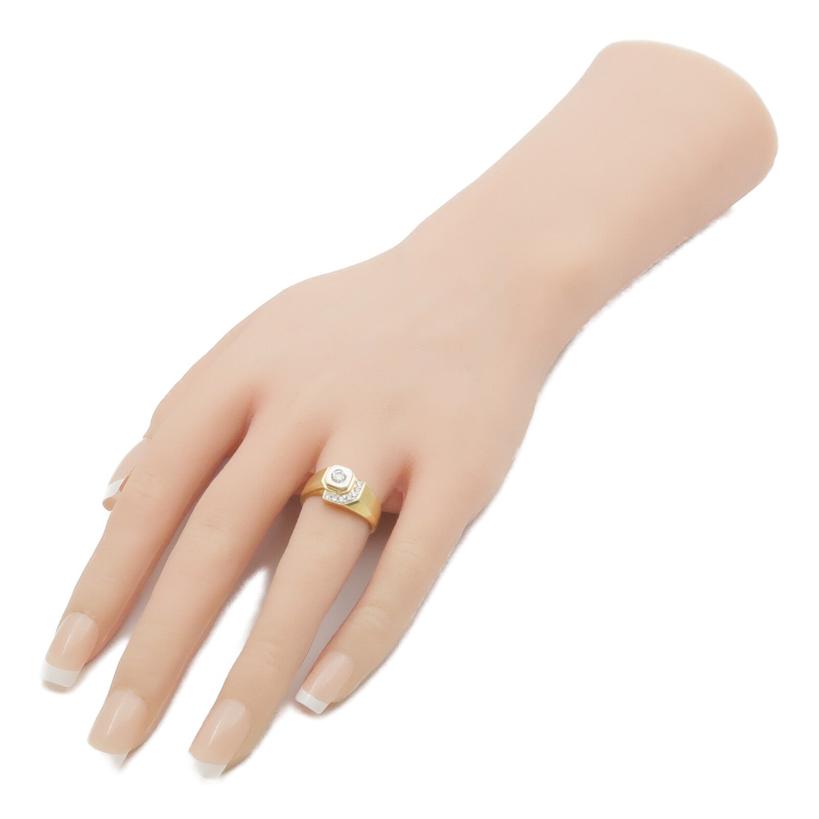 JEWELRY 18K黃金/白金Diamond Ring鑽石戒指US#5.5
