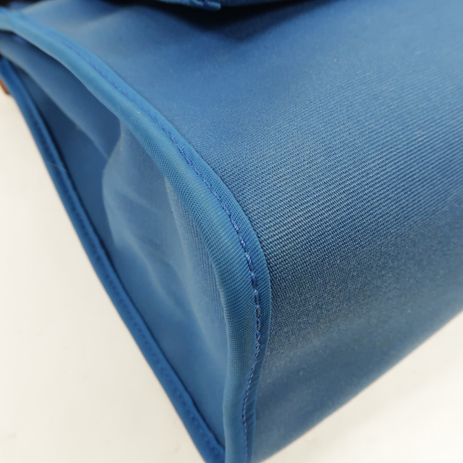 HERMES 帆布Herbag PM手挽肩背兩用袋Bleu Izmir