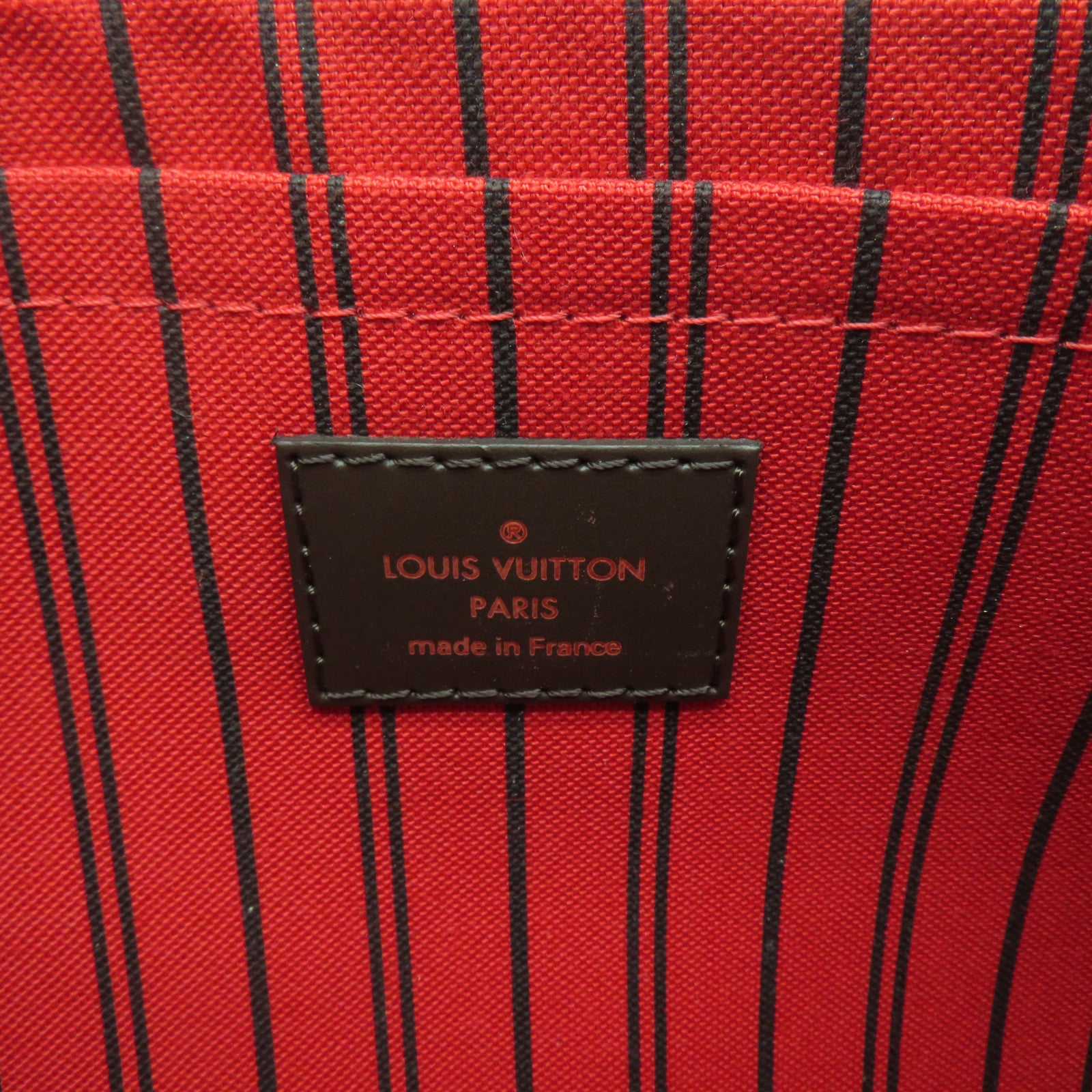 LOUIS VUITTON Damier Neverfull MM Pacthes Trunk金扣肩背袋啡色
