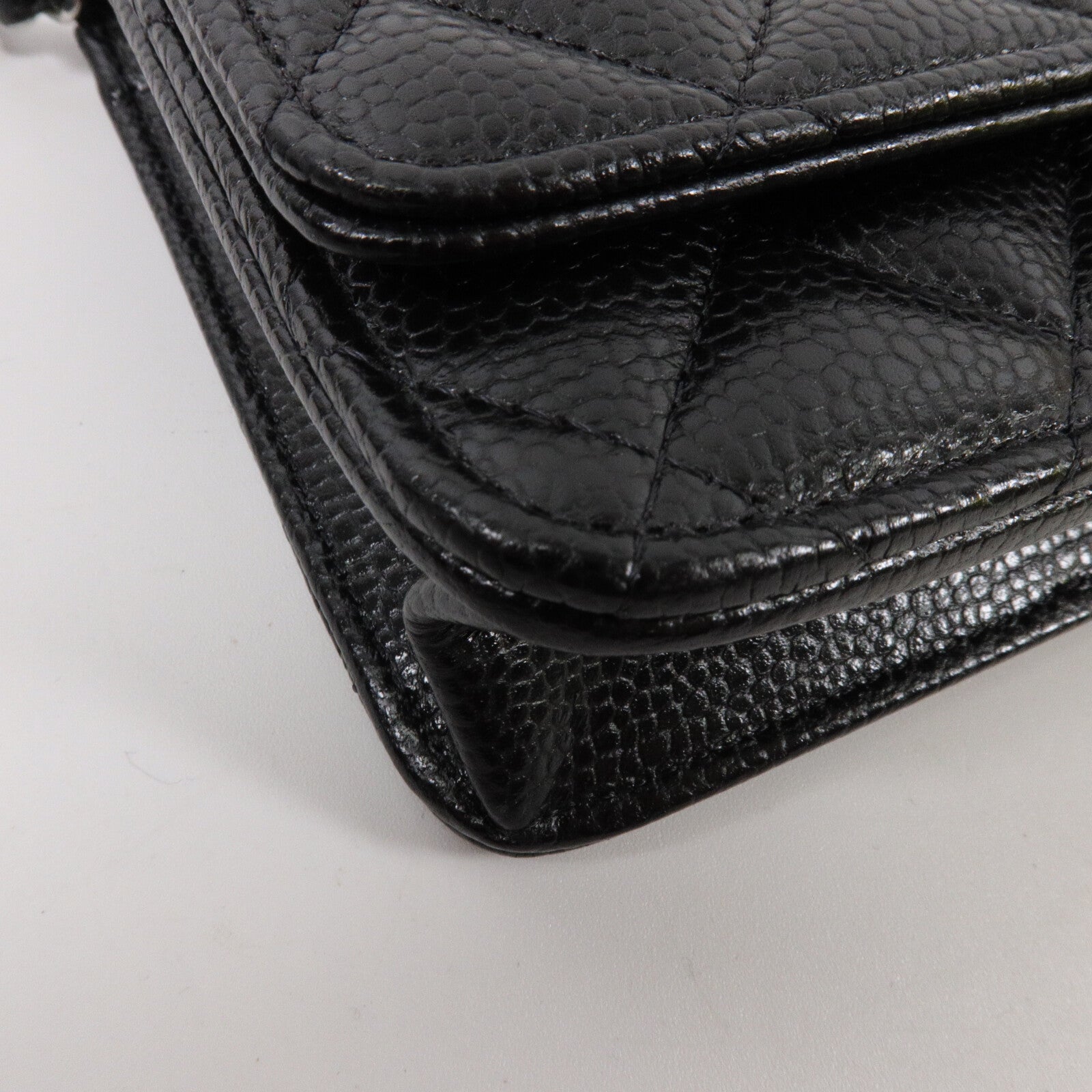 CHANEL 牛皮皮革WOC Wallet On Chain鏈帶肩背袋