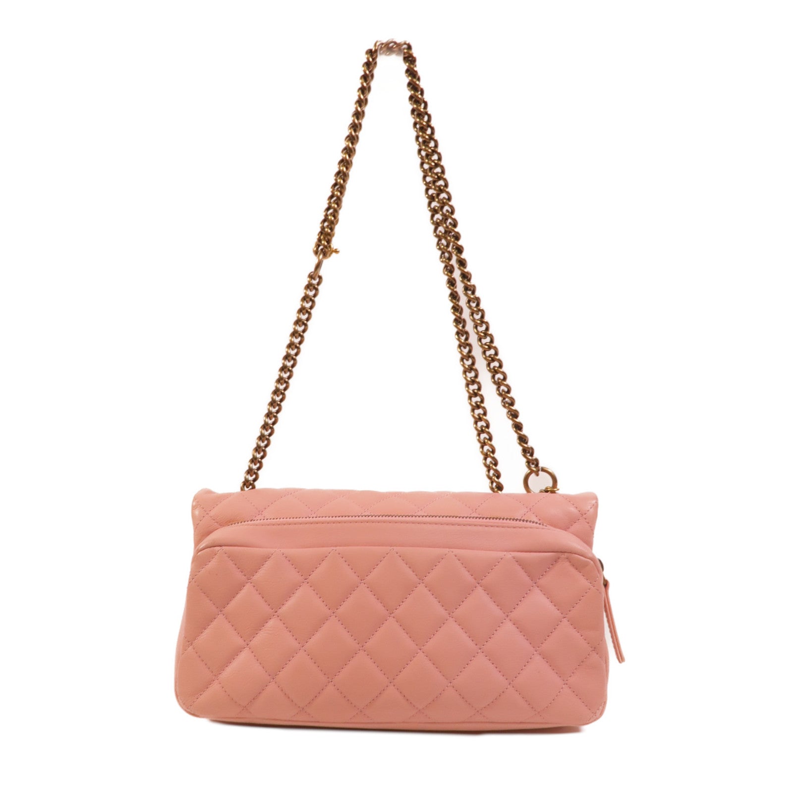 CHANEL 牛皮皮革Chain Shoulder Bag鏈帶手挽肩背兩用袋
