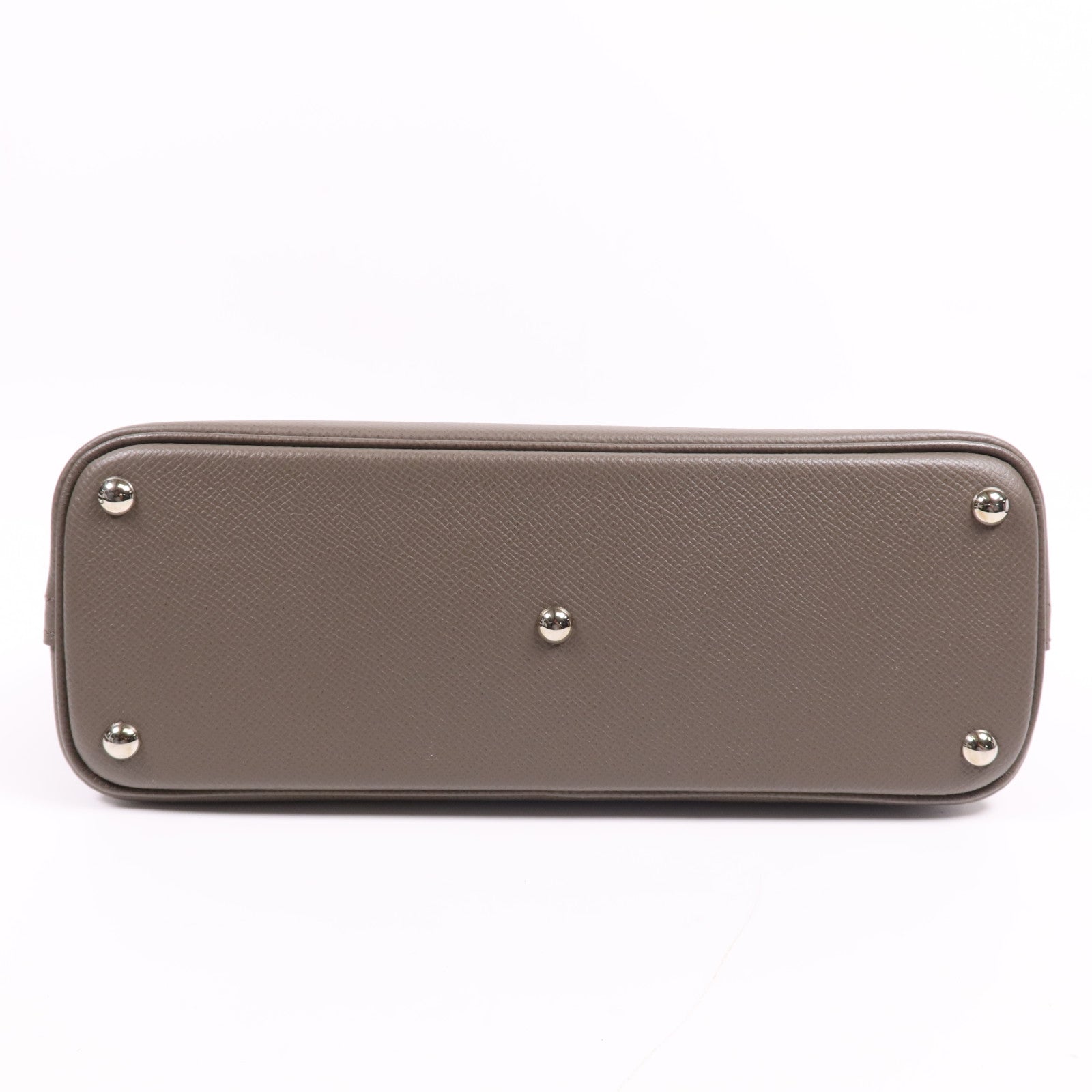 HERMES Epsom皮革Bolide 27銀扣手挽肩背兩用袋Etain