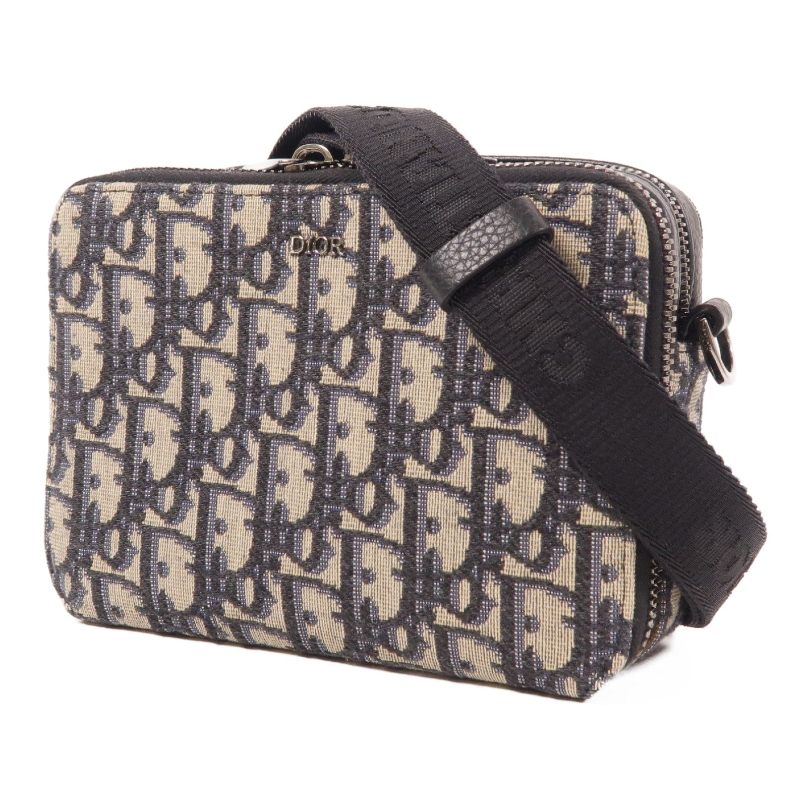 Dior 帆布Essentials銀扣肩背袋