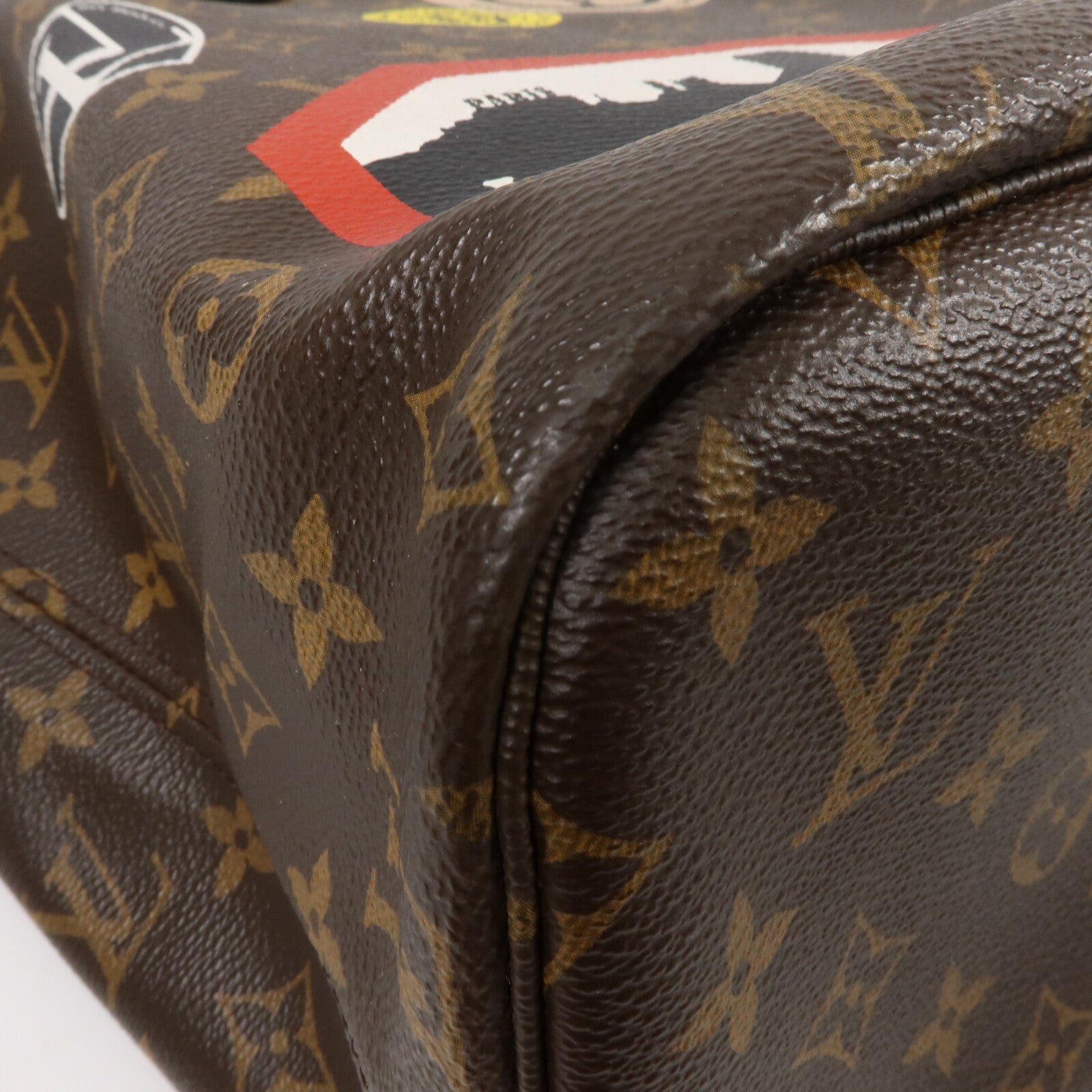 LOUIS VUITTON Monogram World Tour Neverfull MM手挽袋