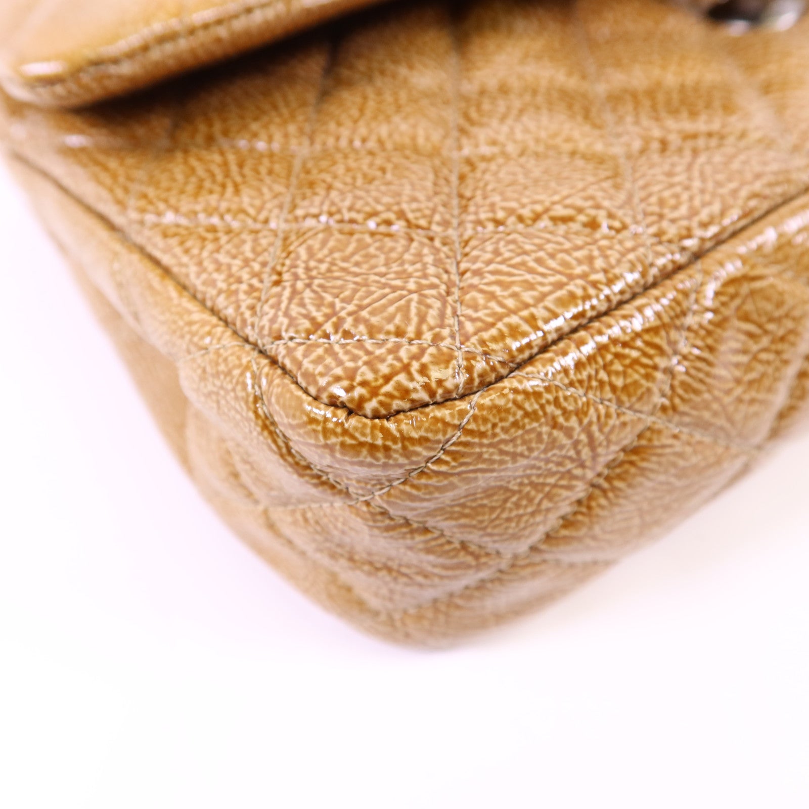 CHANEL 牛皮皮革Shoulder Bag銀扣鏈帶肩背袋