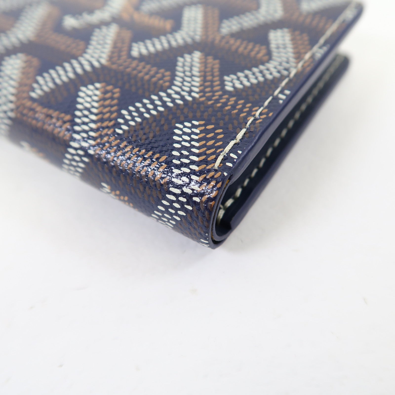 GOYARD 塗層帆布ST Pierre卡片套藍色