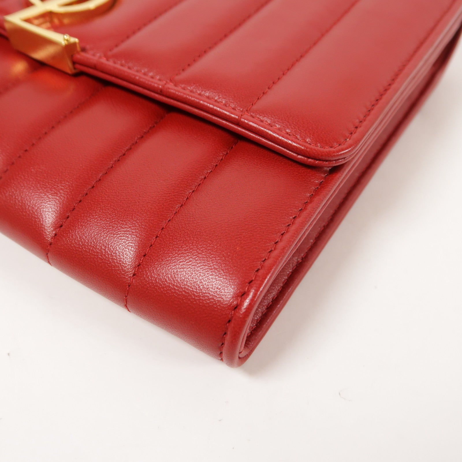 SAINT LAURENT 牛皮皮革Chain Shoulder金扣鏈帶肩背袋