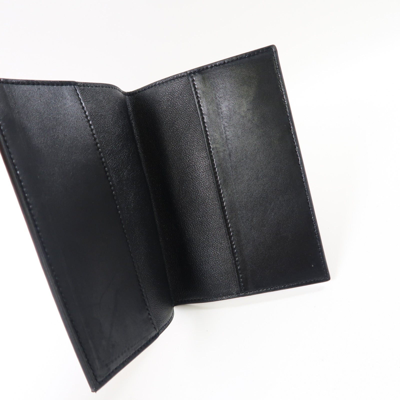 SAINT LAURENT Babylon皮革Business Bag銀扣手挽肩背兩用袋黑色