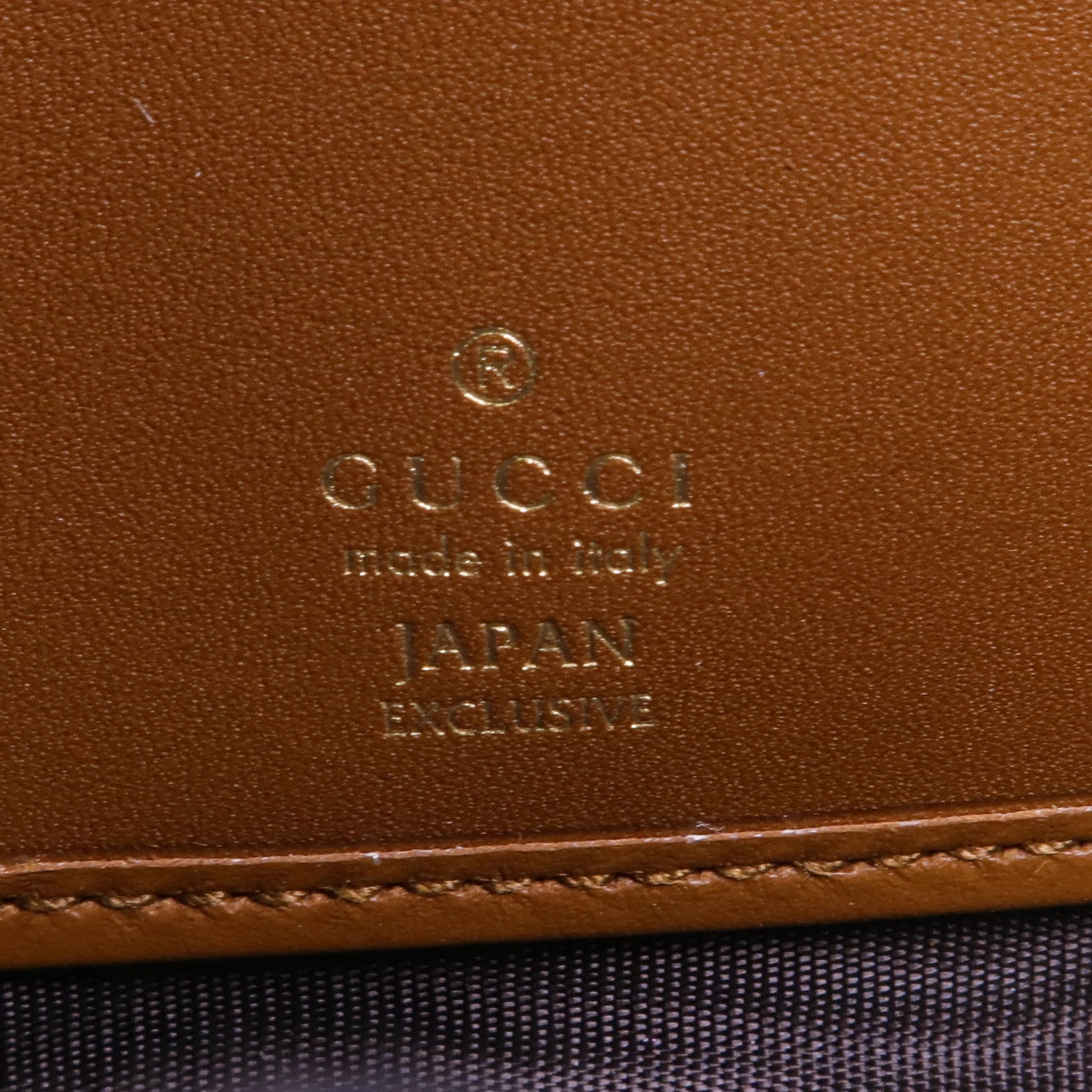 GUCCI 塗層帆布Long Wallet金扣長錢包
