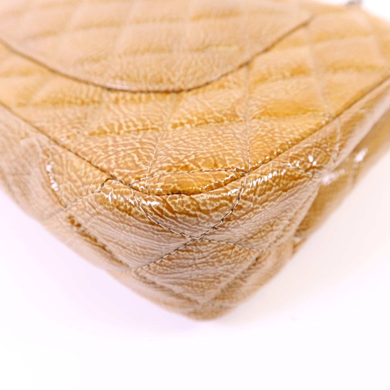 CHANEL 牛皮皮革Shoulder Bag銀扣鏈帶肩背袋