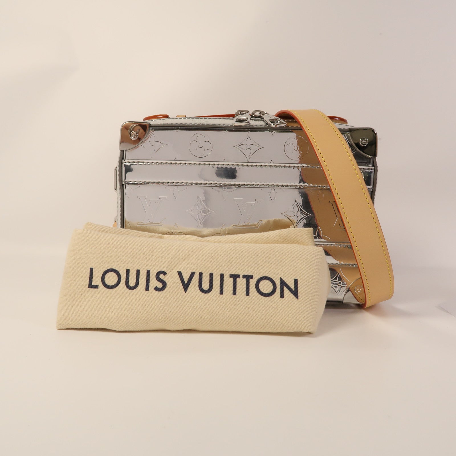 LOUIS VUITTON PVC Handle Soft Trunk銀扣手挽肩背兩用袋