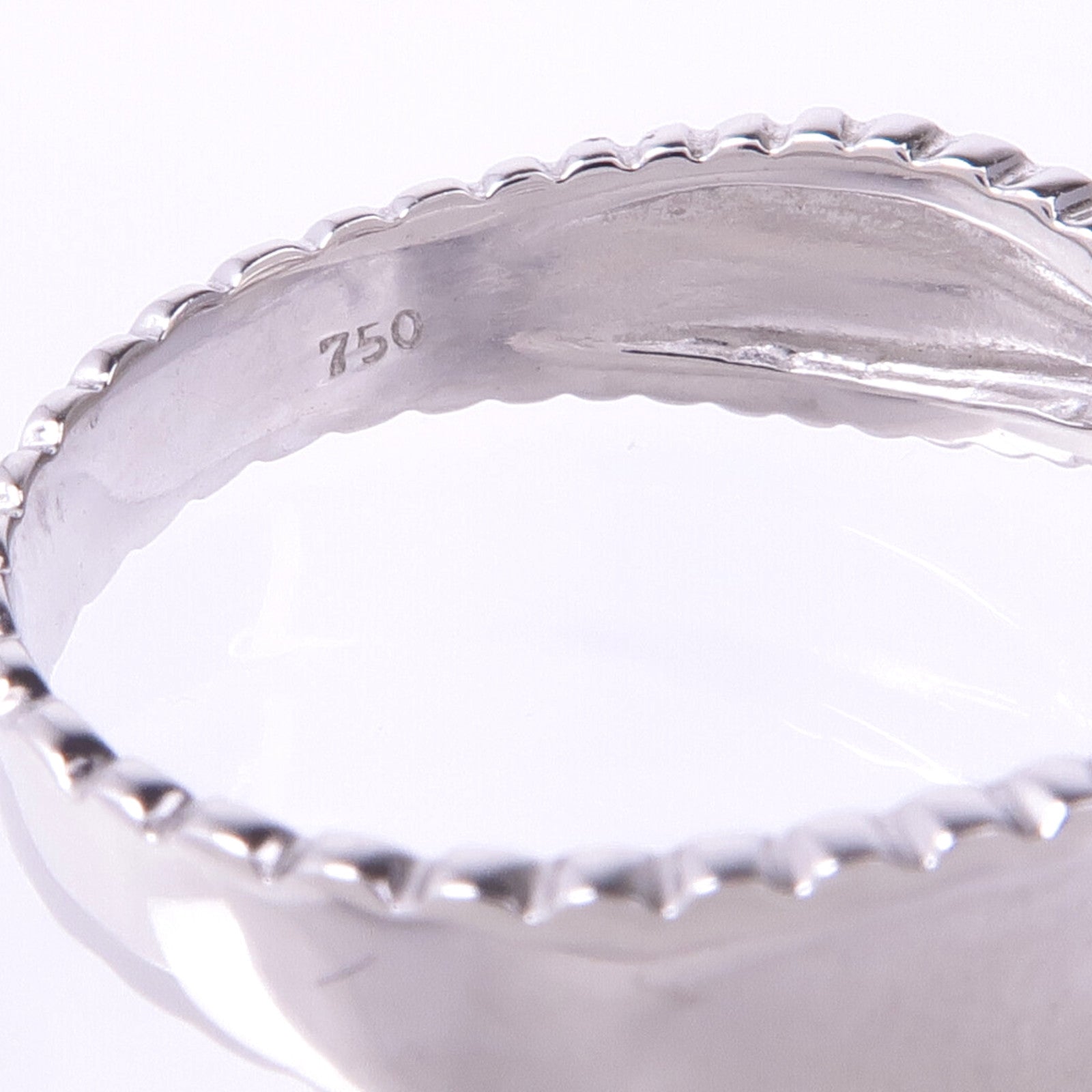 JEWELRY 18K白金Pearl Diamond Ring珍珠/鑽石戒指US#6.5