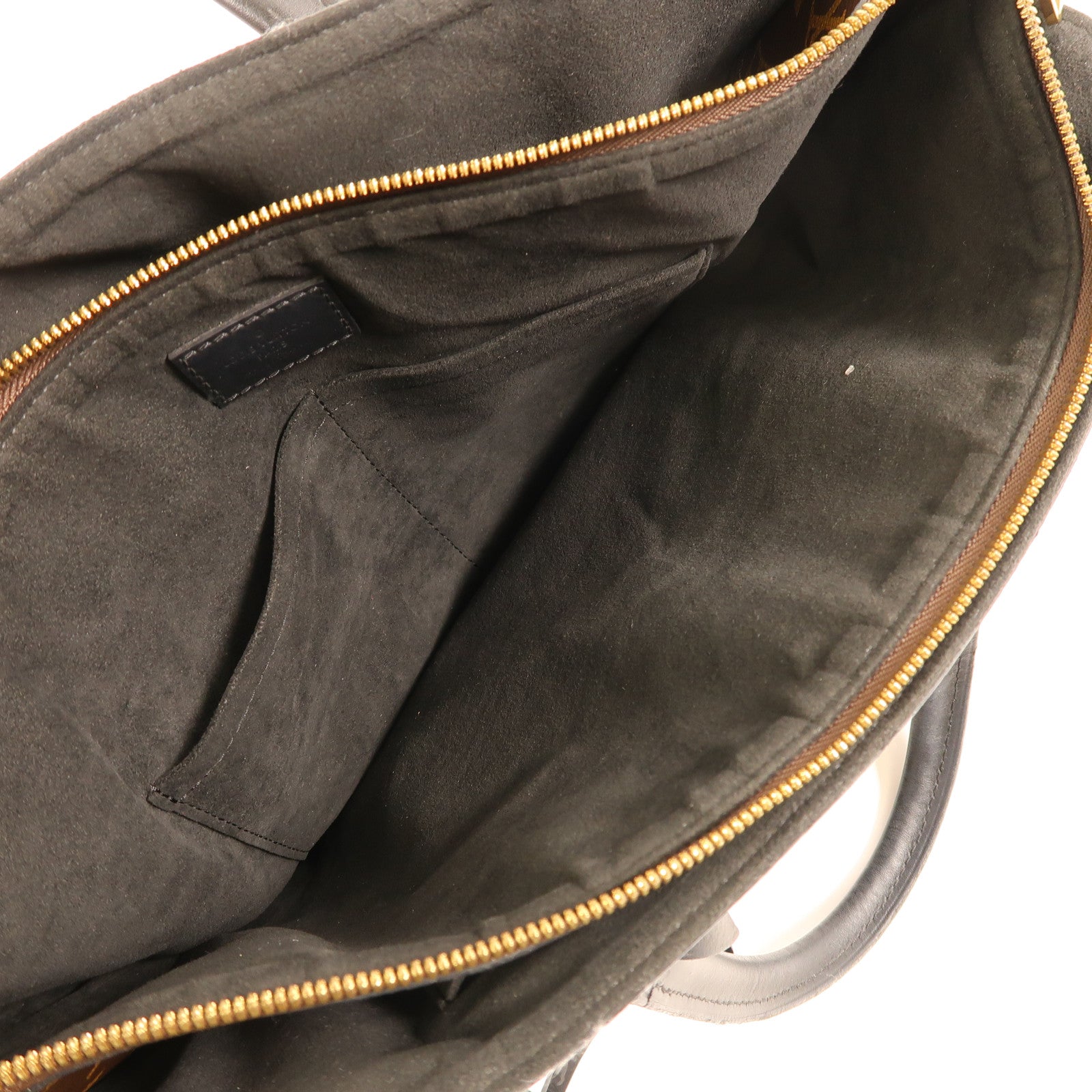 LOUIS VUITTON LV GHW Flower Zip Tote 2 Way Bag M44351 Monogram Brown/Black