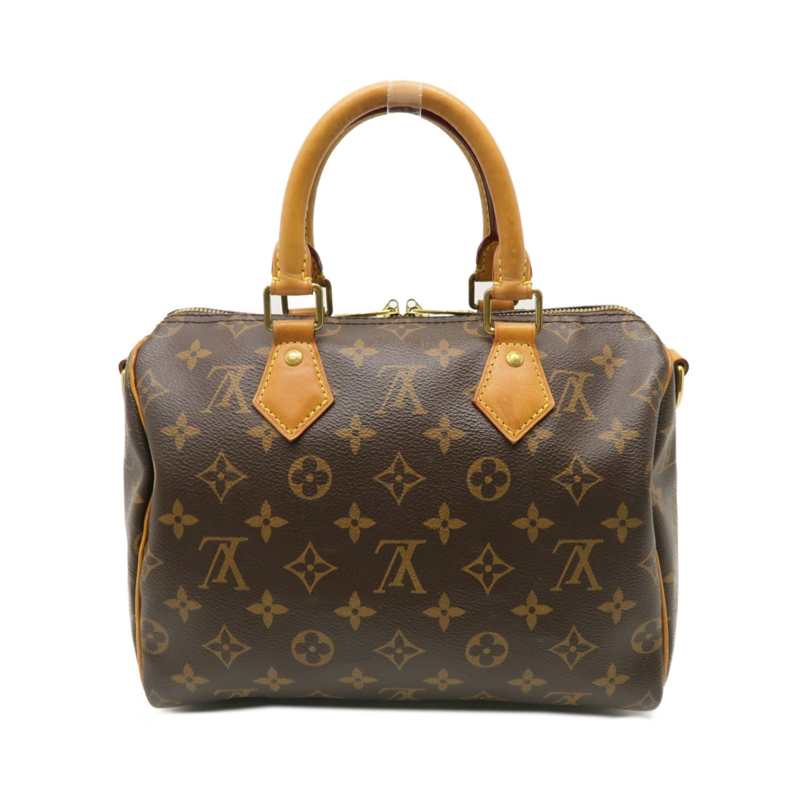LOUIS VUITTON 【激減優惠】Monogram Speedy 25 Bandouliere金扣手挽肩背兩用袋啡色