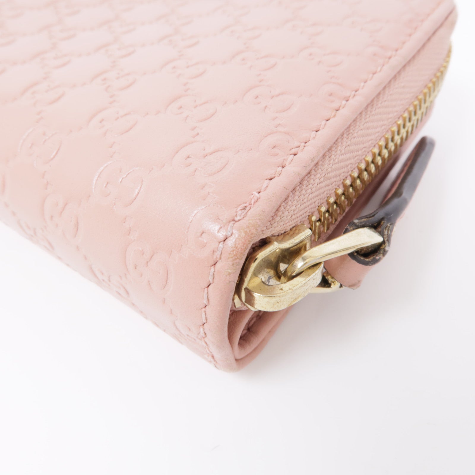 GUCCI 牛皮皮革Microguccissima錢包