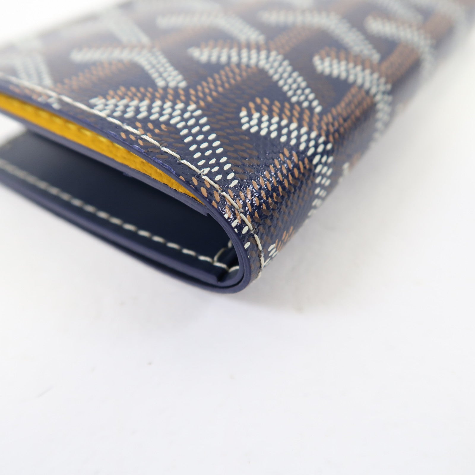 GOYARD 塗層帆布ST Pierre卡片套藍色