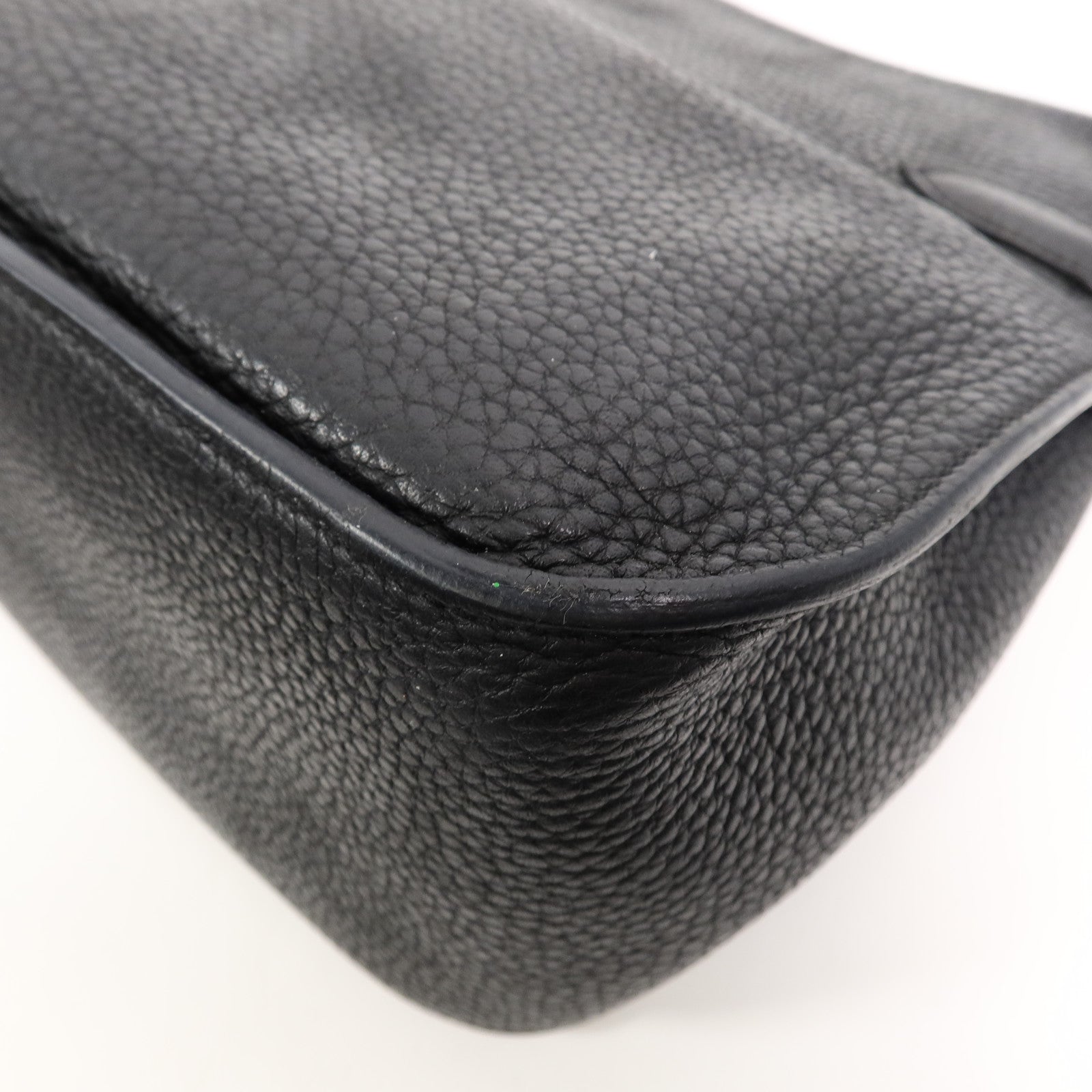 HERMES Togo皮革Jypsiere 28肩背袋Noir