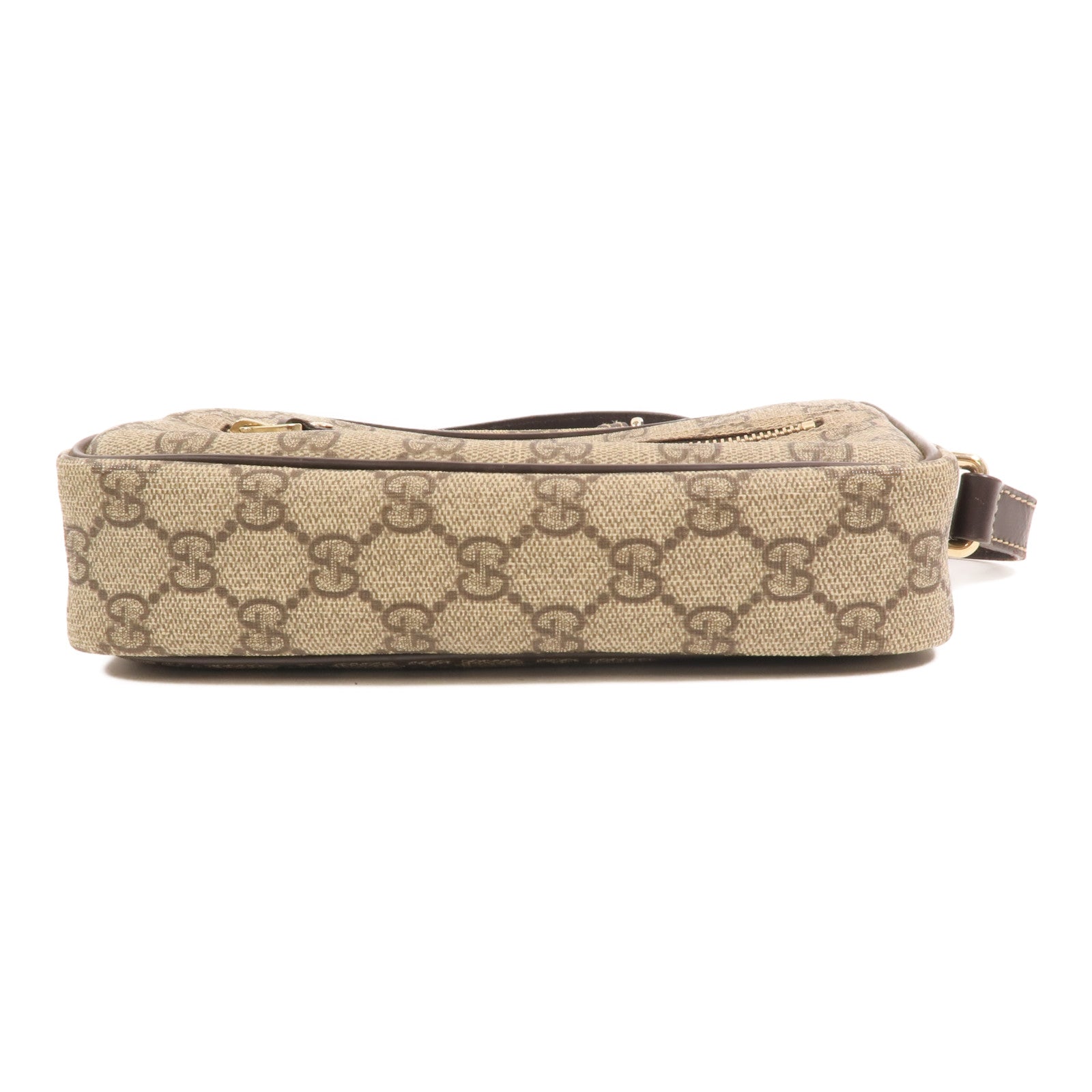 GUCCI GG帆布Shoulder Bag金扣肩背袋