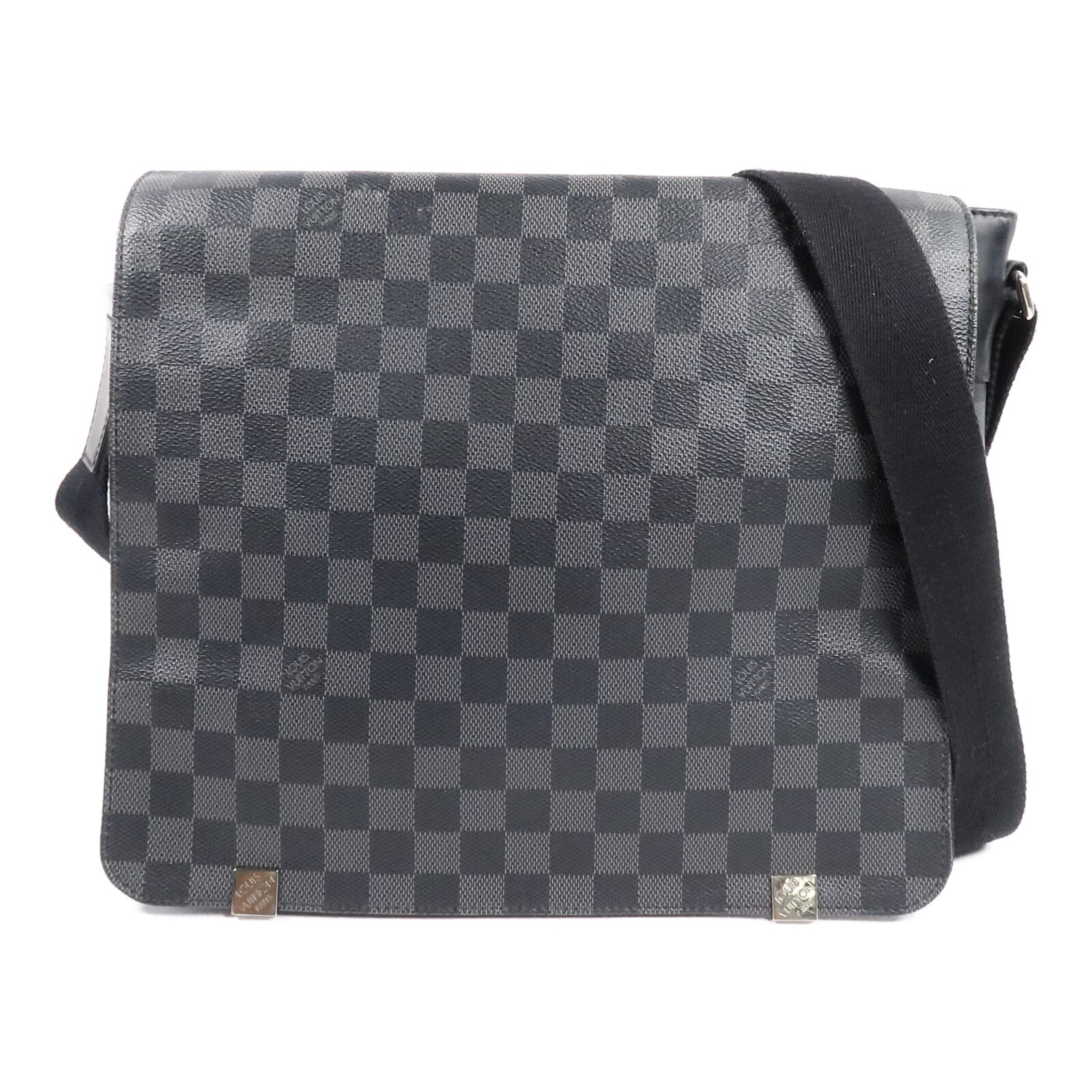 LOUIS VUITTON Damier Graphite District MM肩背袋