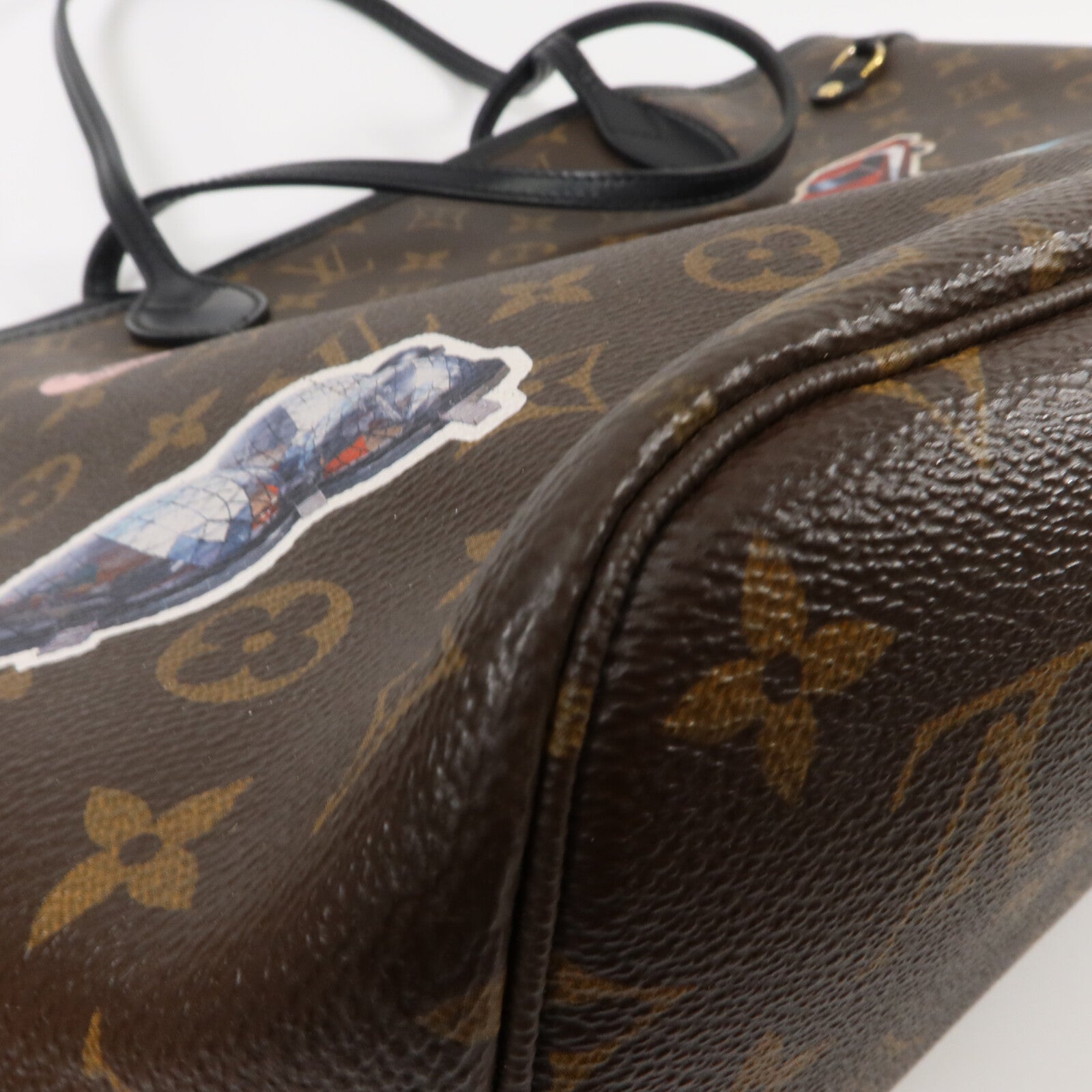 LOUIS VUITTON Monogram World Tour Neverfull MM手挽袋