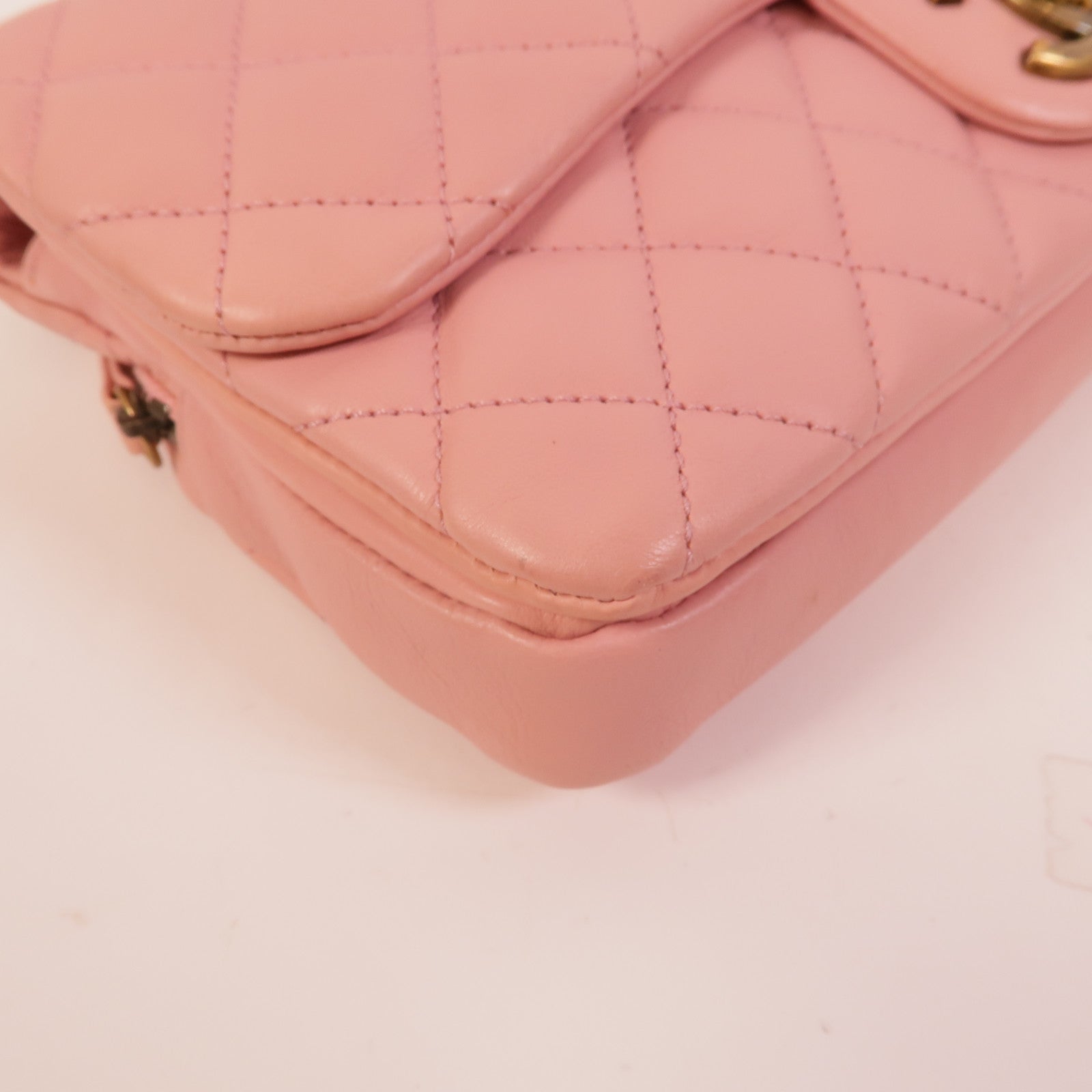 CHANEL 牛皮皮革Chain Shoulder Bag鏈帶手挽肩背兩用袋