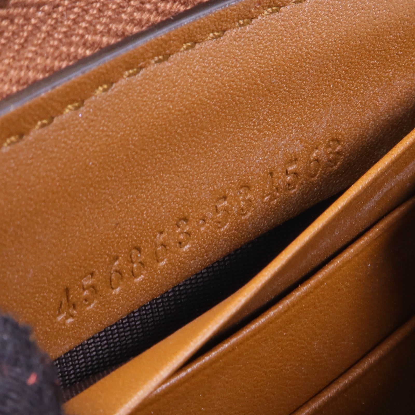 GUCCI 塗層帆布Long Wallet金扣長錢包