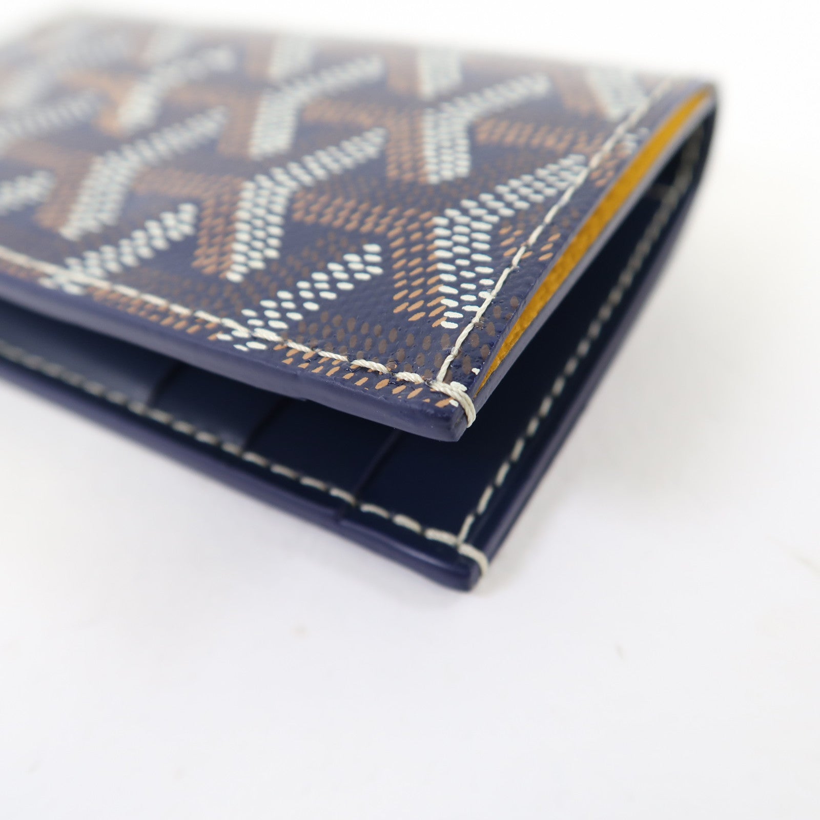 GOYARD 塗層帆布ST Pierre卡片套藍色