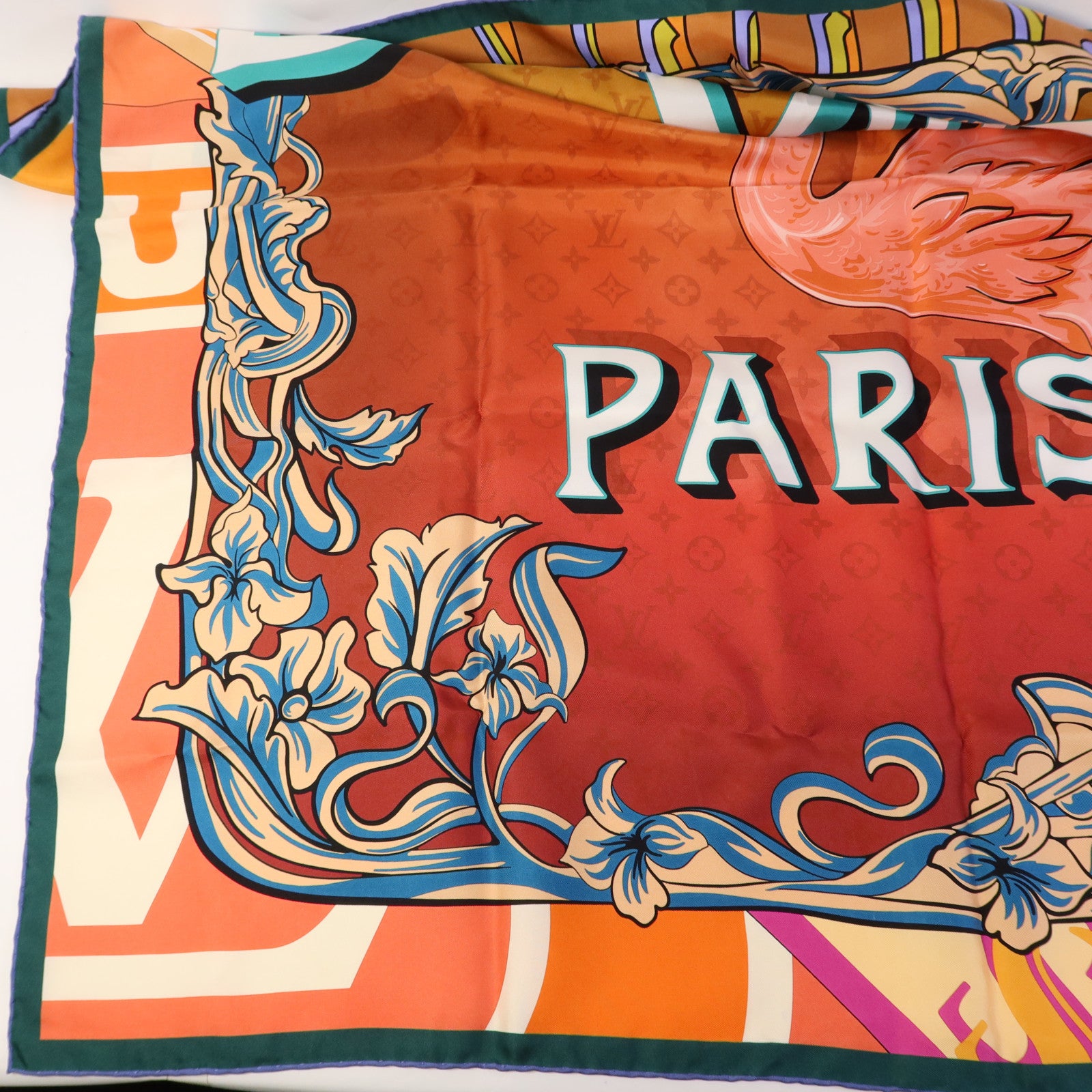 LOUIS VUITTON 絲質Through The Window 90 Scarf絲巾
