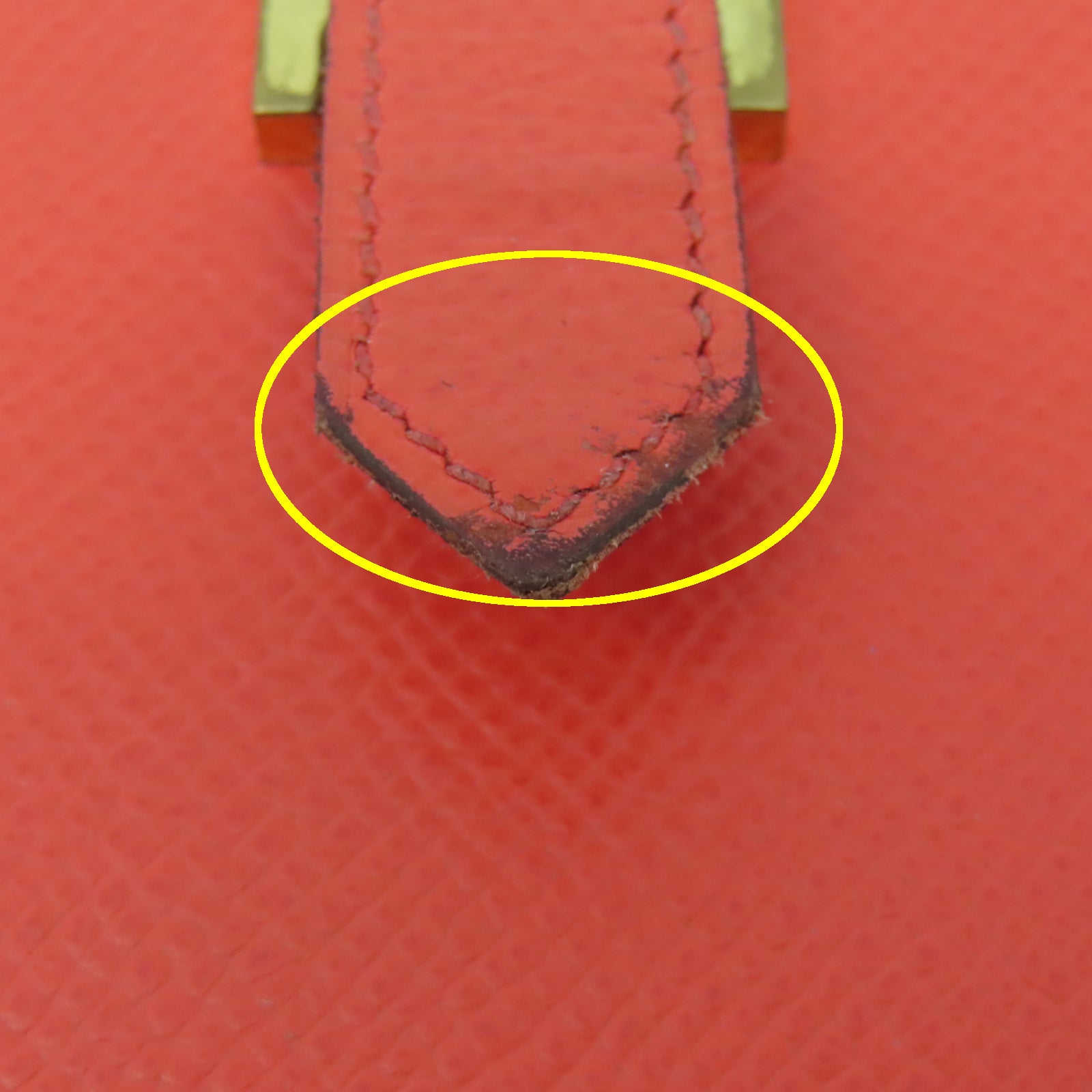 HERMES 【清倉大減價】Veau Epsom皮革Bearn Wallet金扣長錢包橙色