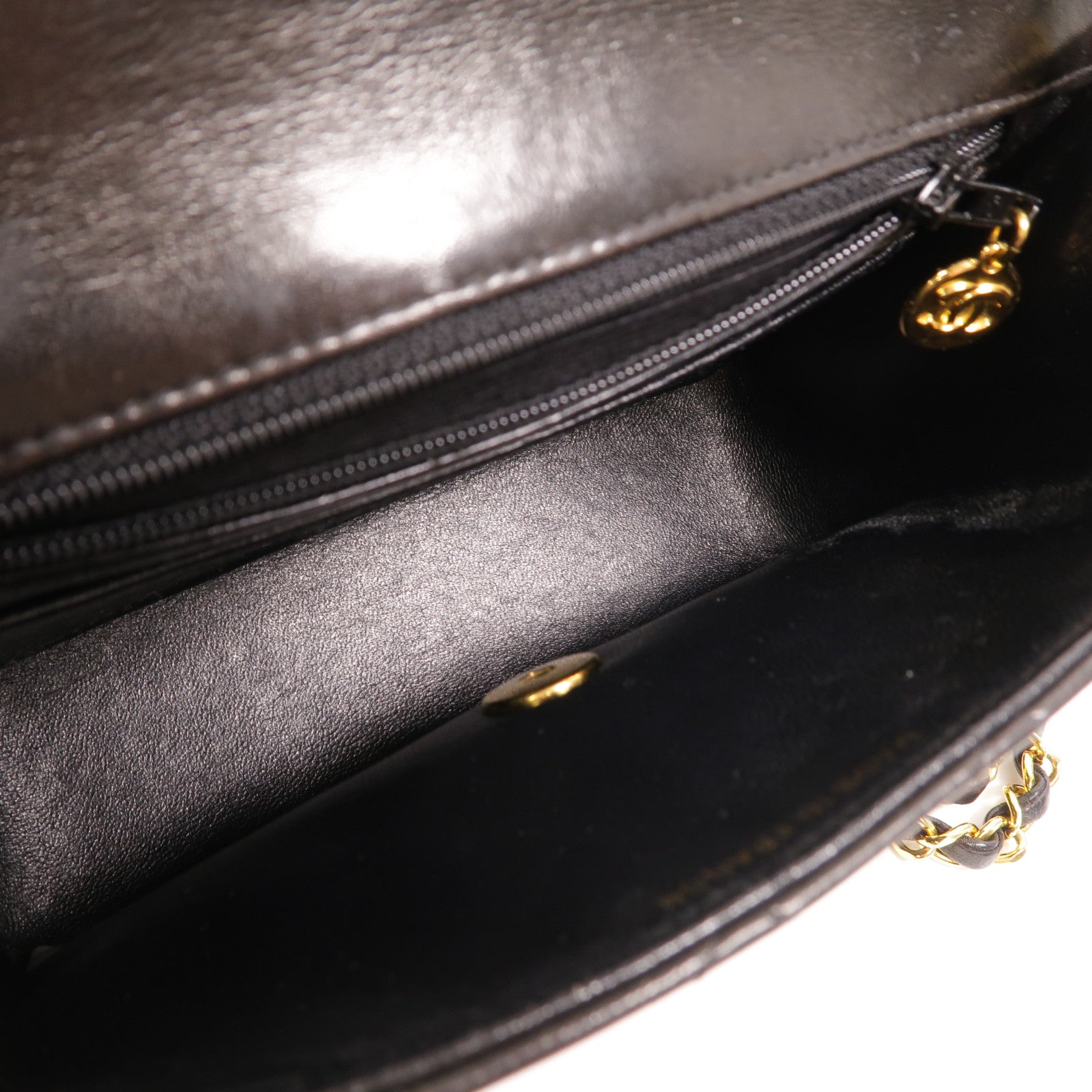 CHANEL 羊皮皮革Vintage Classic 17鏈帶肩背袋