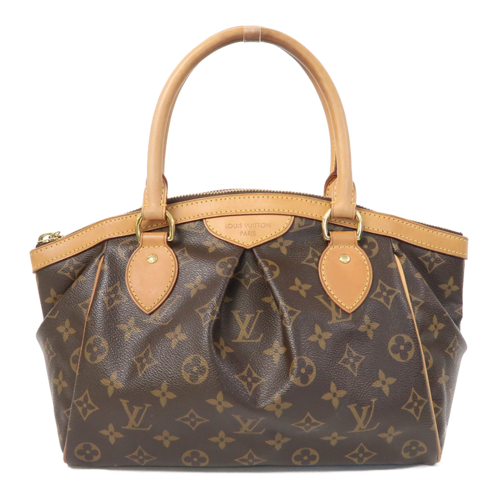LOUIS VUITTON Monogram Tivoli PM金扣手挽袋啡色