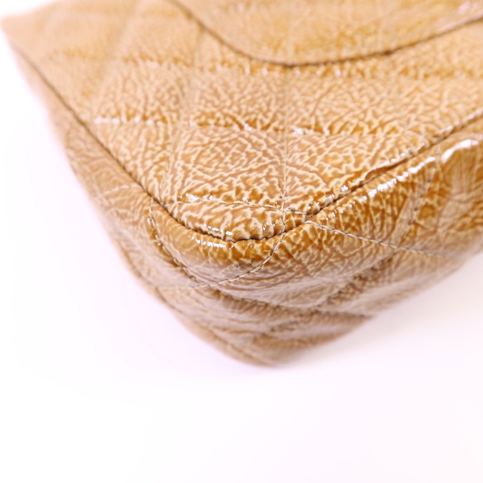 CHANEL 牛皮皮革Shoulder Bag銀扣鏈帶肩背袋