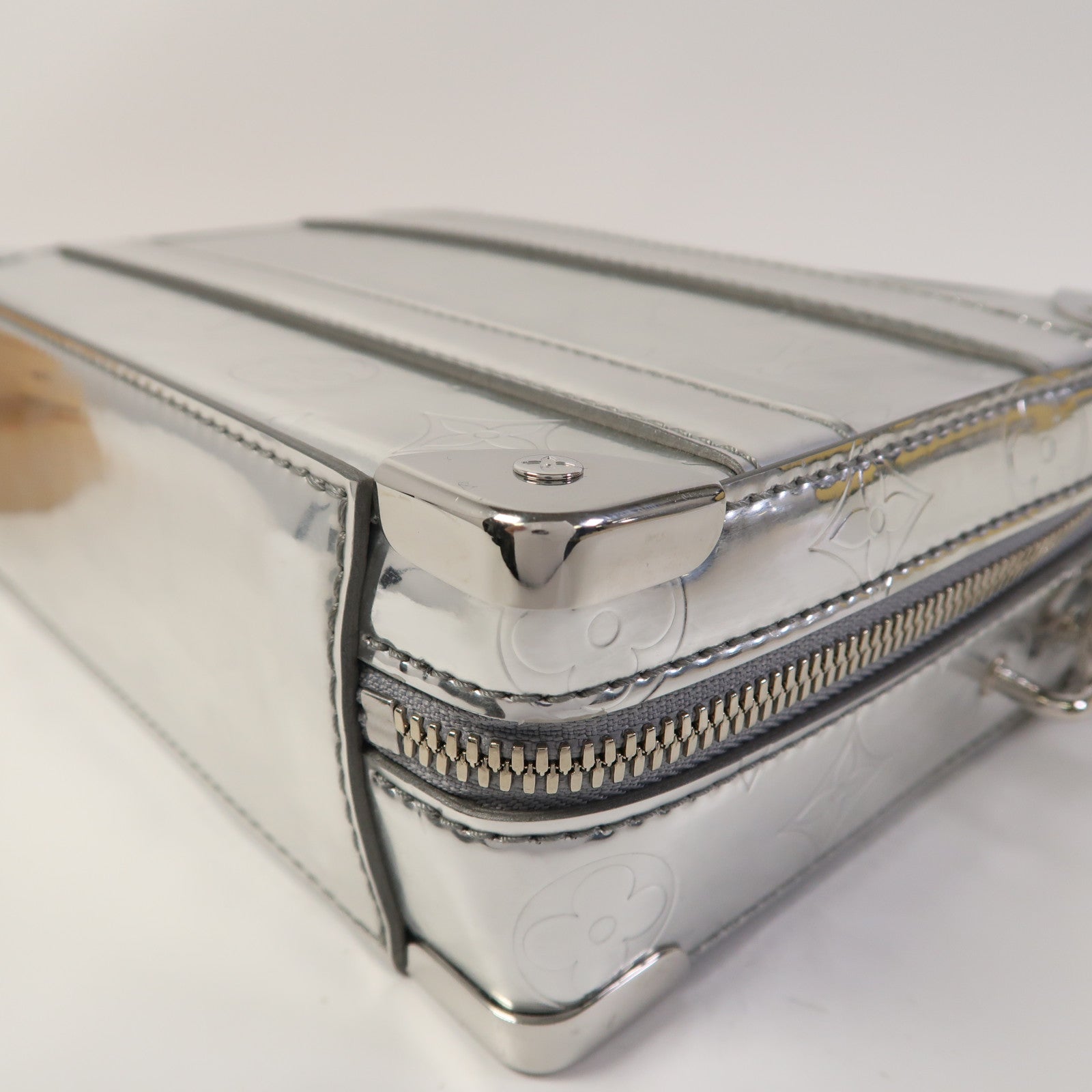 LOUIS VUITTON PVC Handle Soft Trunk銀扣手挽肩背兩用袋