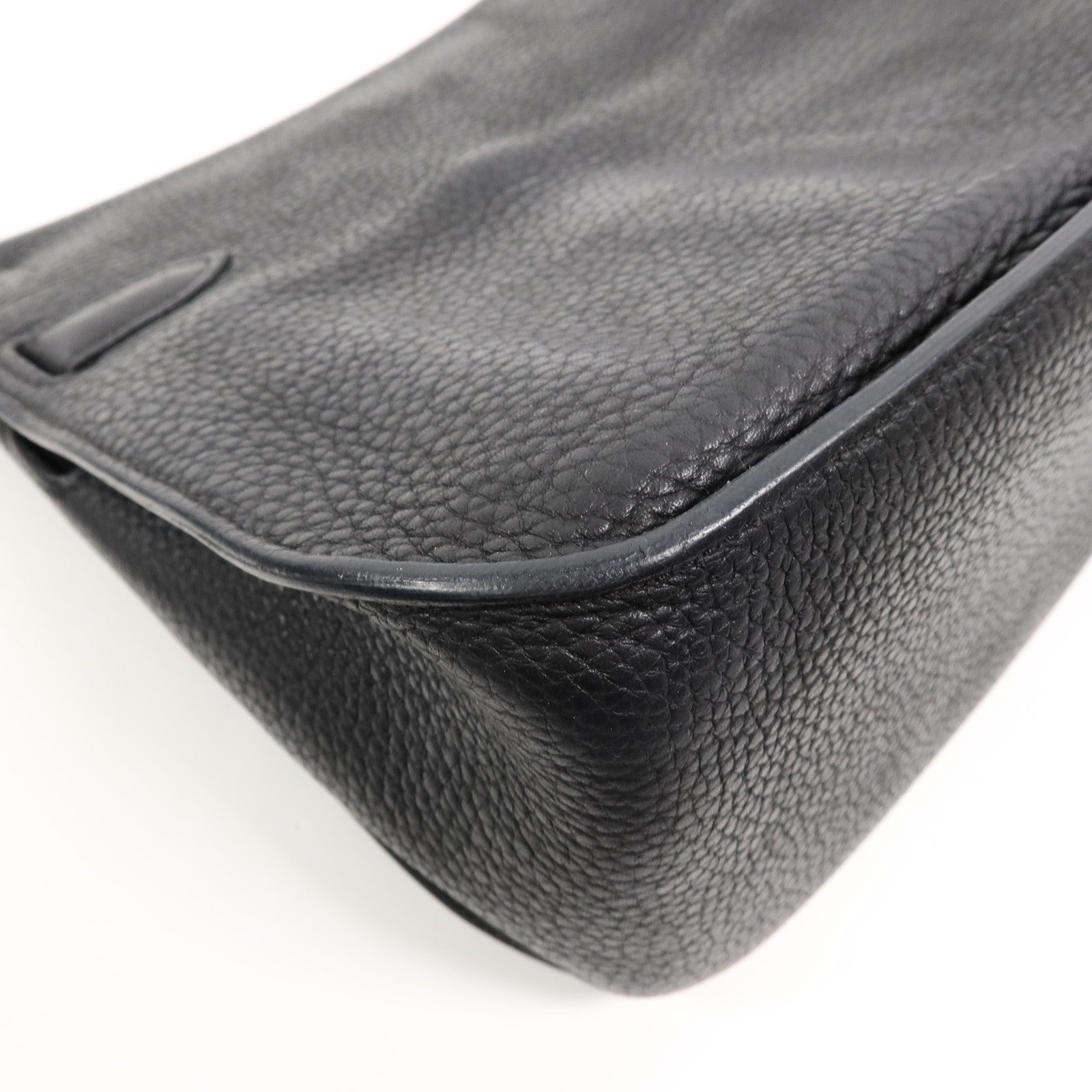 HERMES Togo皮革Jypsiere 28肩背袋Noir