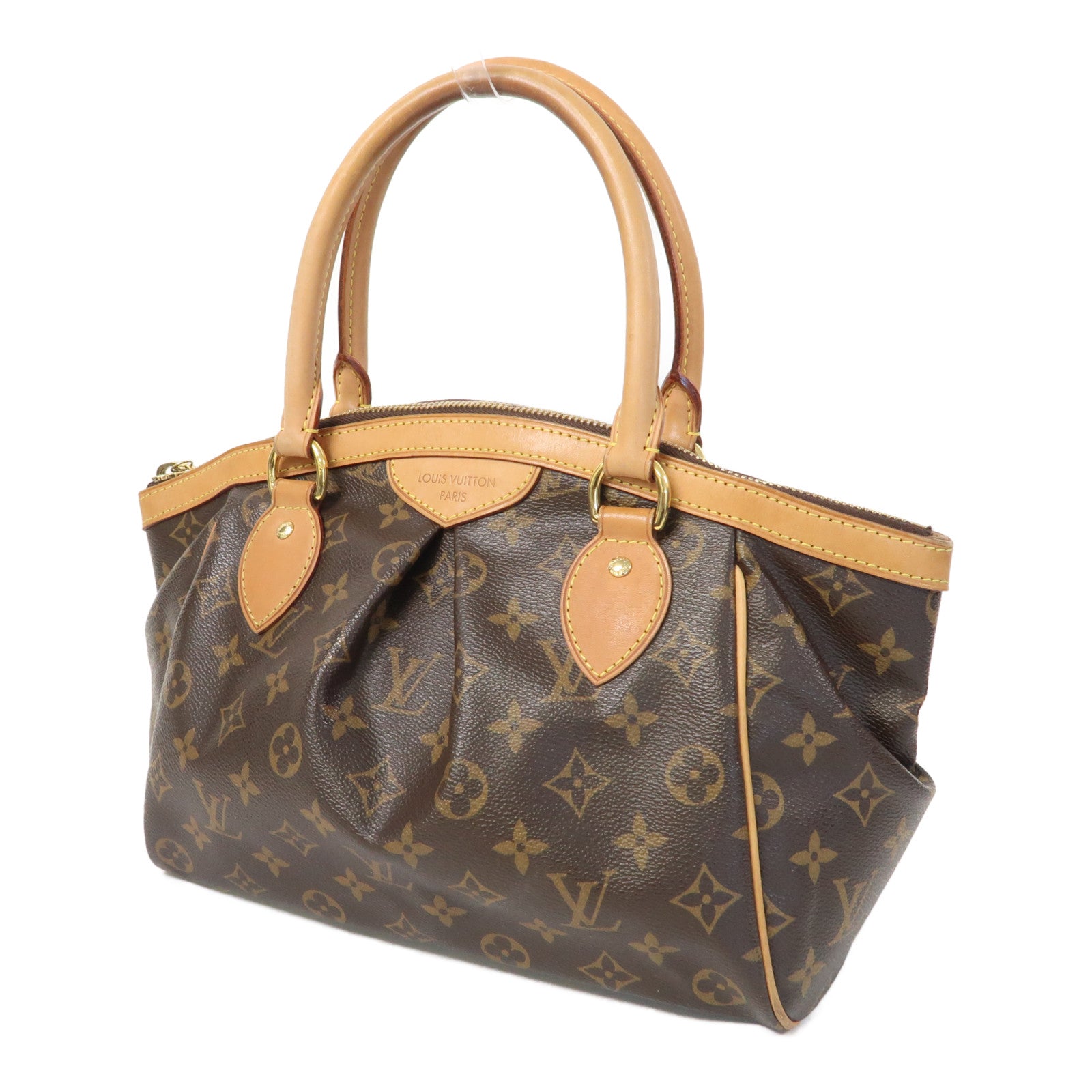 LOUIS VUITTON Monogram Tivoli PM金扣手挽袋啡色