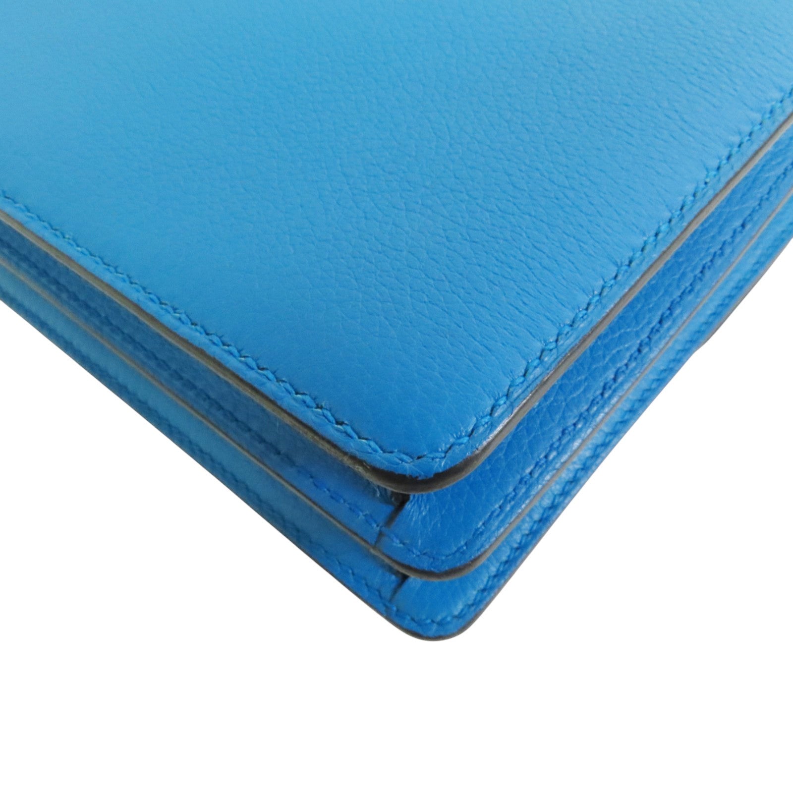 HERMES Evercolour皮革Roulis Mini金扣肩背袋