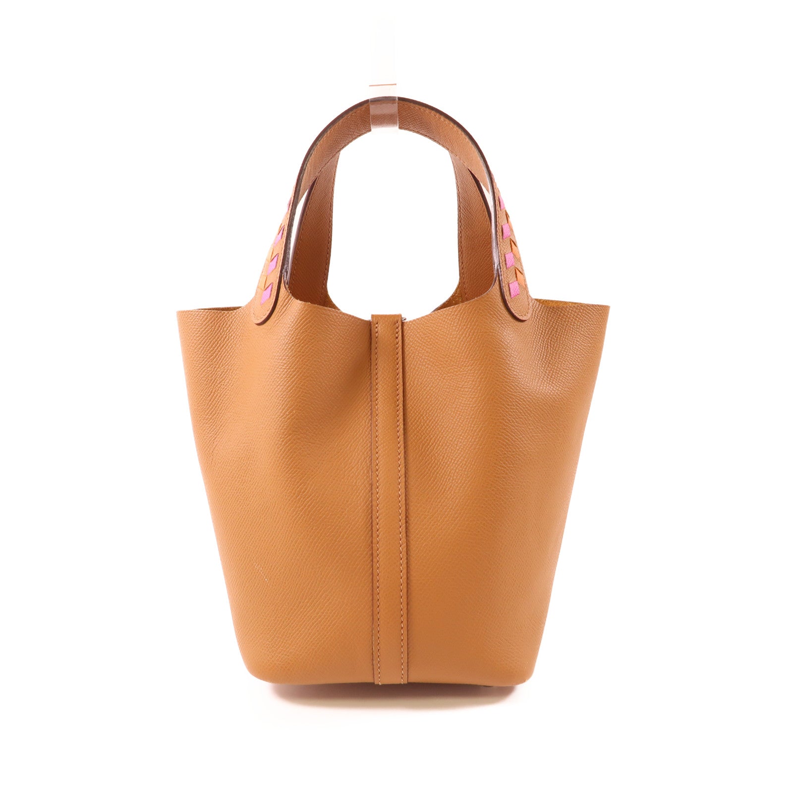 HERMES PHW Picotin PM Handbag Epsom Leather Gold