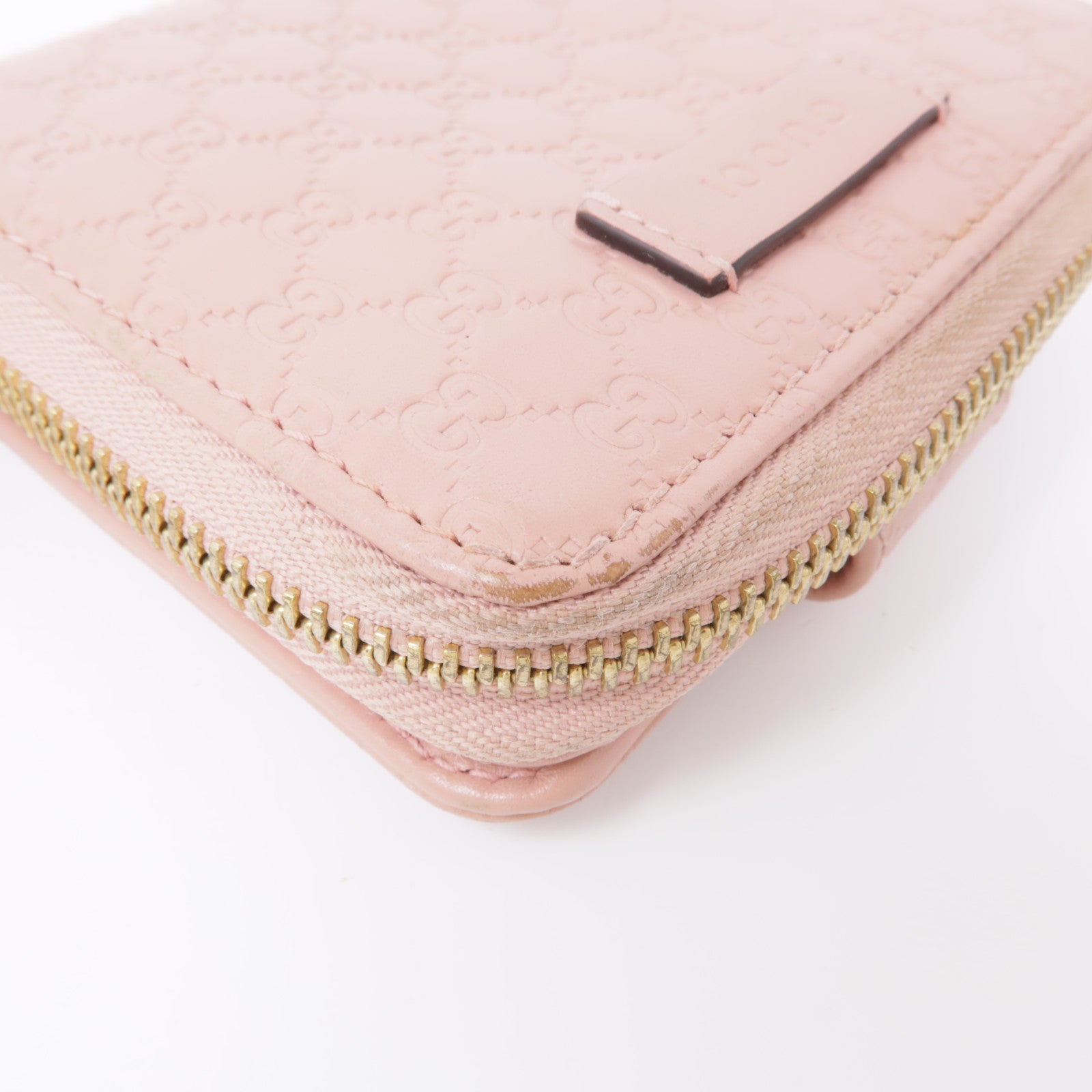 GUCCI 牛皮皮革Microguccissima錢包