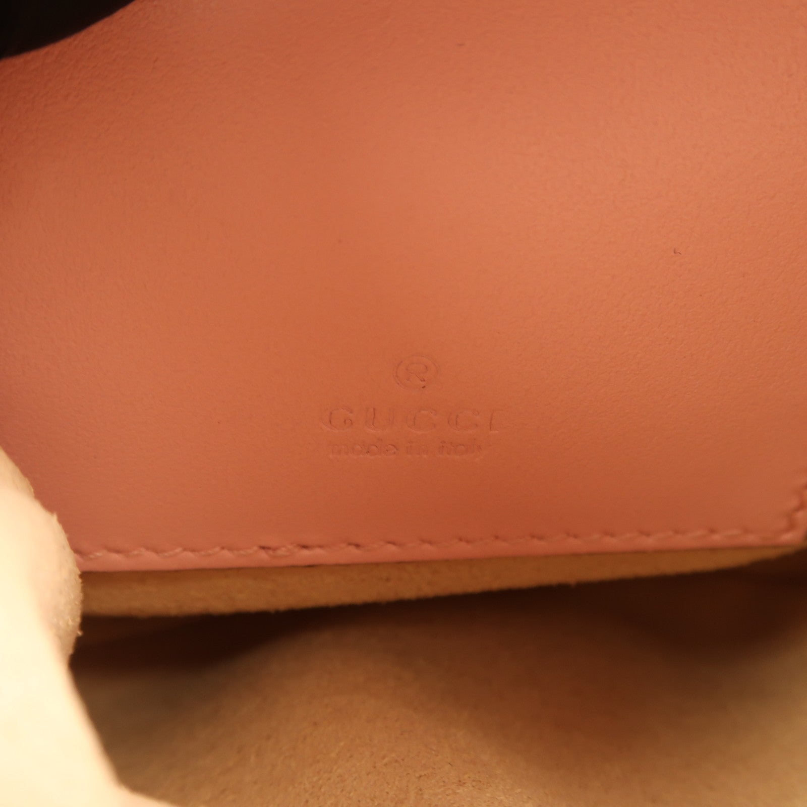 GUCCI 牛皮皮革GG Marmont銀扣鏈帶肩背袋