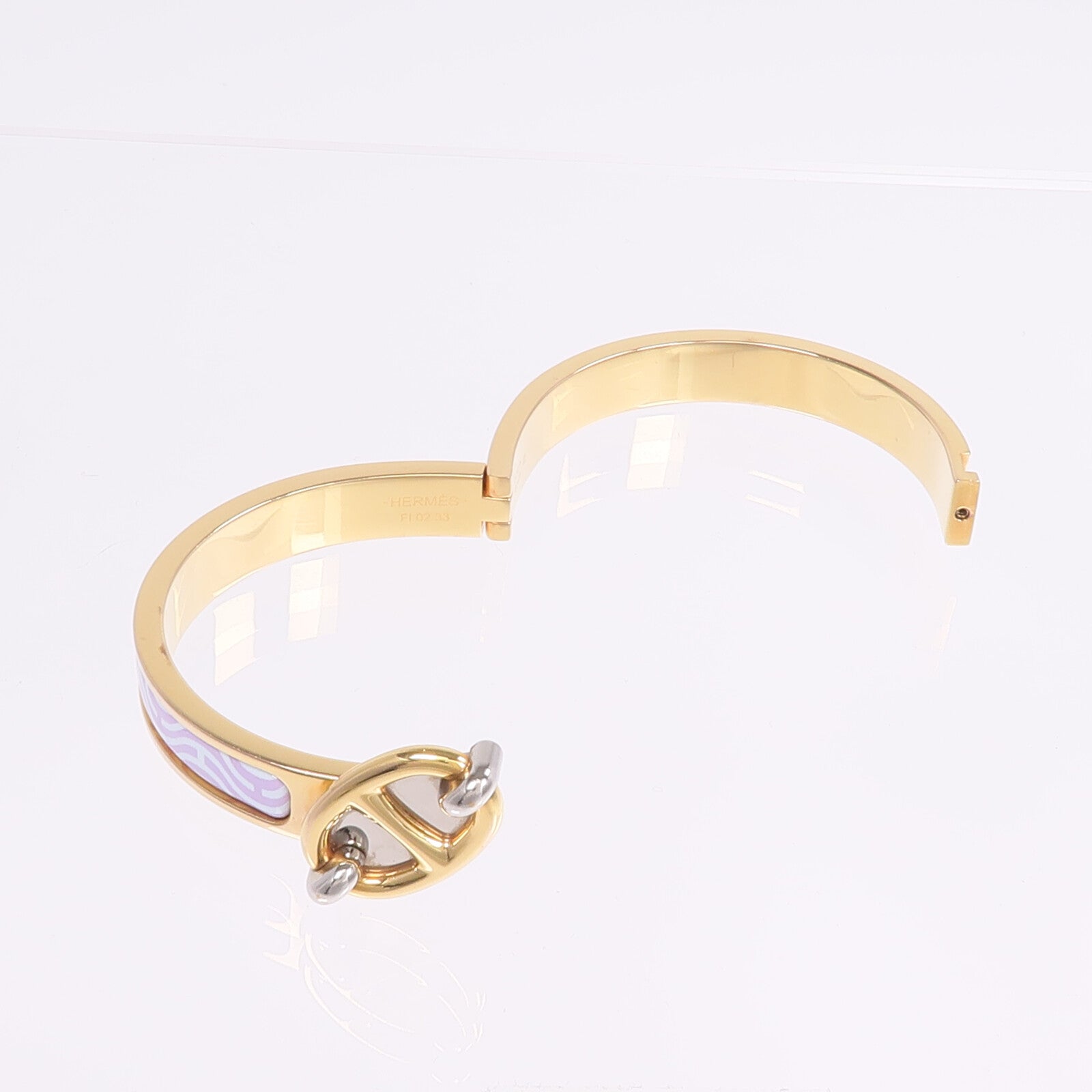 HERMES 金屬/琺瑯Mini Clic Chaine d'Ancre Bracelet手鐲