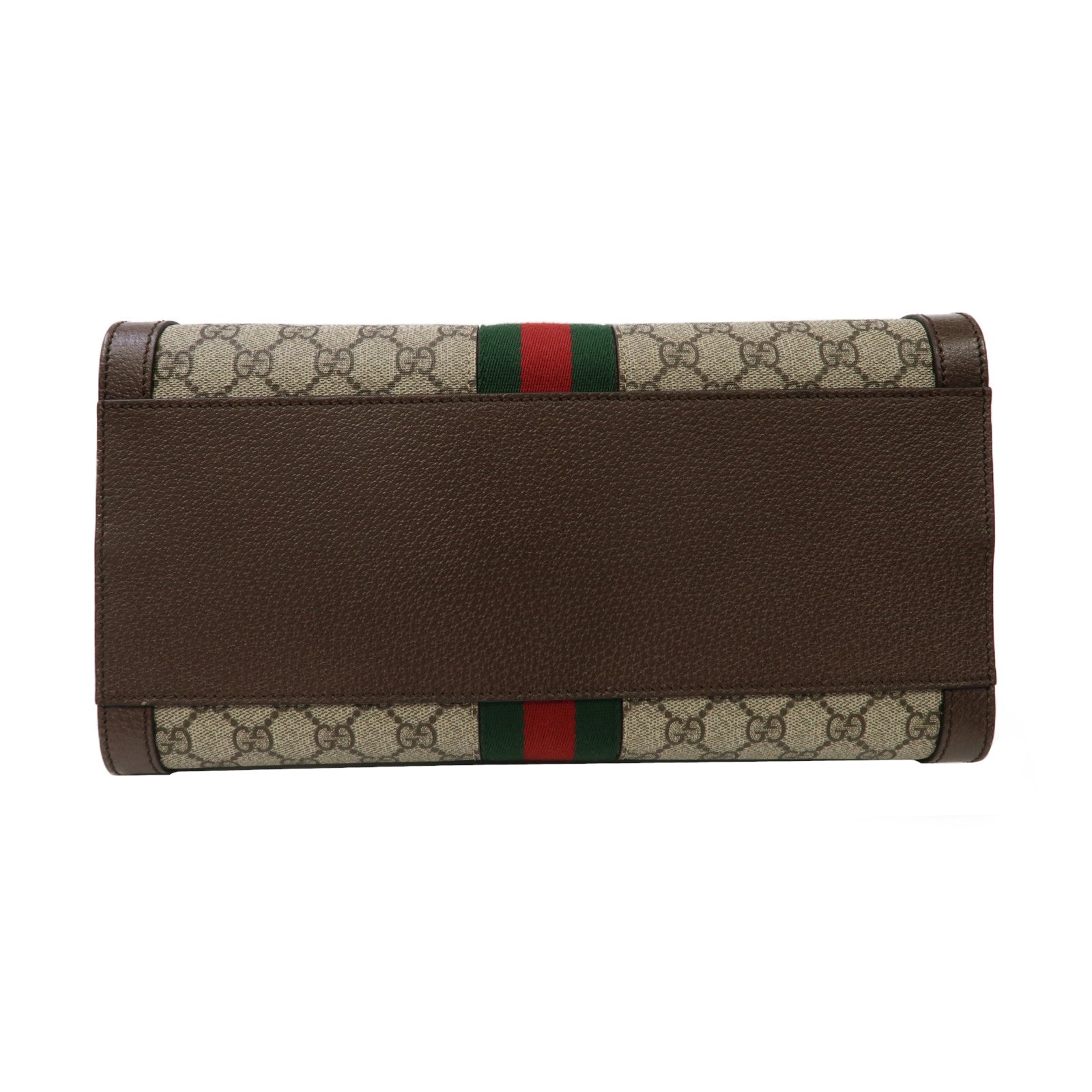 GUCCI 塗層帆布Ophidia Medium Tote Bag金扣手挽肩背兩用袋啡色