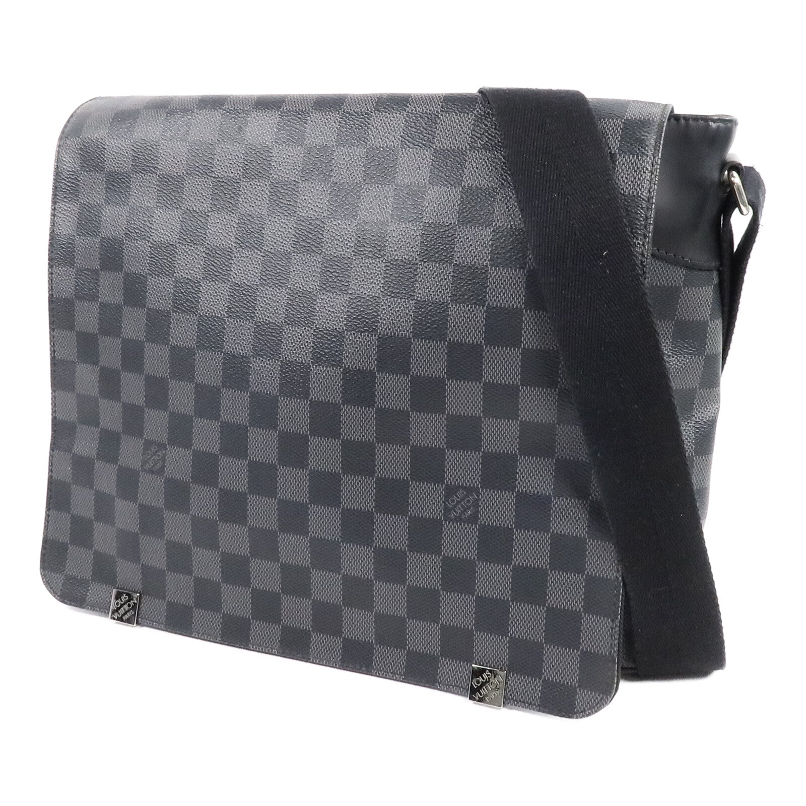 LOUIS VUITTON Damier Graphite District MM肩背袋
