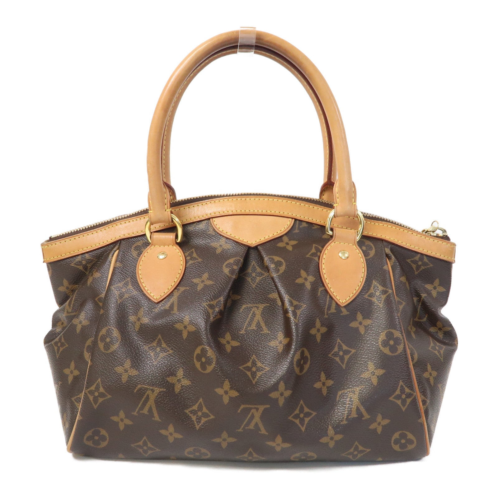 LOUIS VUITTON Monogram Tivoli PM金扣手挽袋啡色