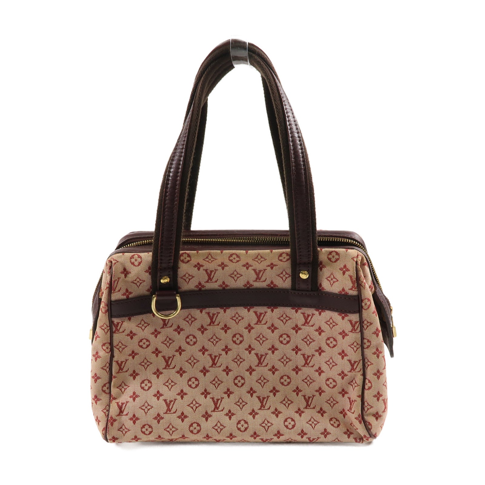 LOUIS VUITTON Monogram Mini Josephine PM金扣手挽袋粉紅色