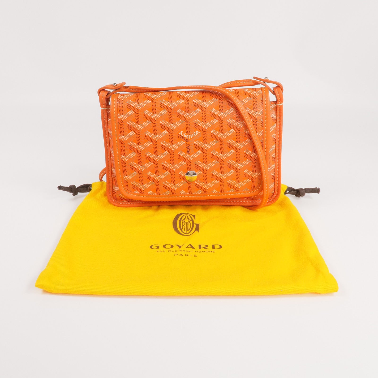 GOYARD 塗層帆布Plumet銀扣肩背袋