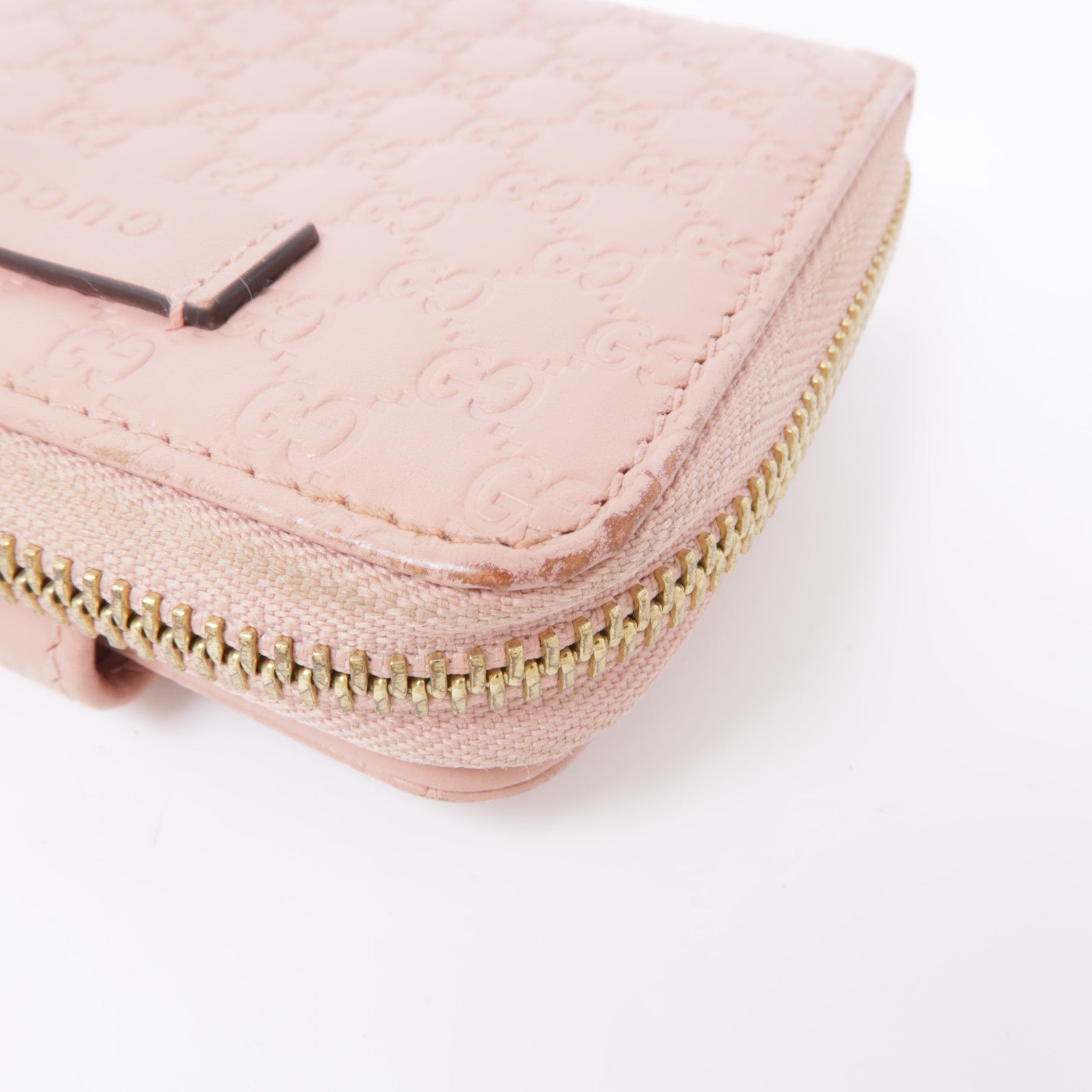 GUCCI 牛皮皮革Microguccissima錢包