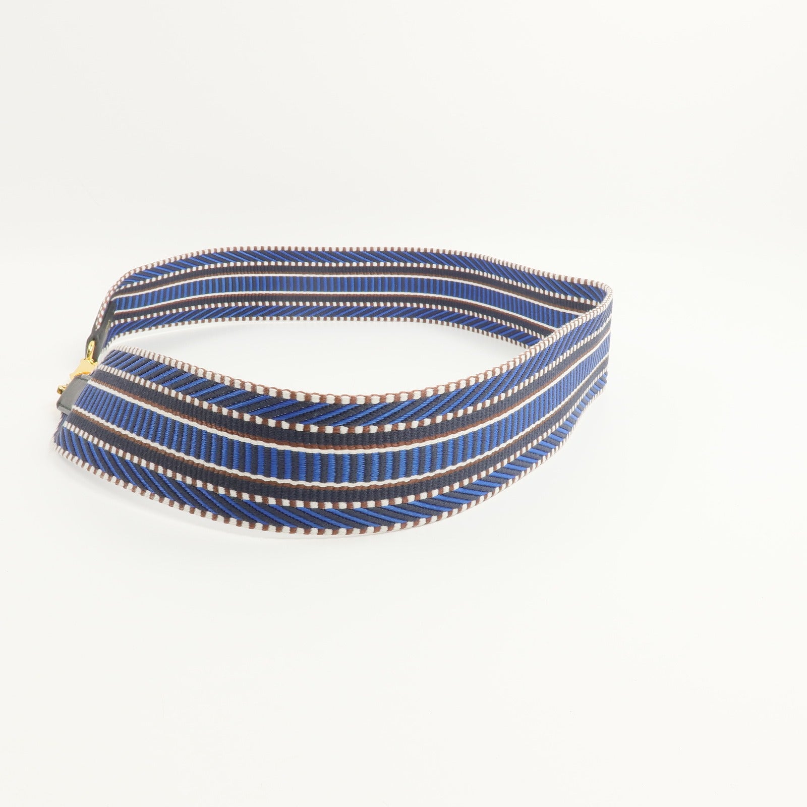 HERMES 【激減優惠】帆布/Swift皮革Sangle Cavale Bag Strap 50mm肩帶Bordeaux/Bleu Indigo/Noir